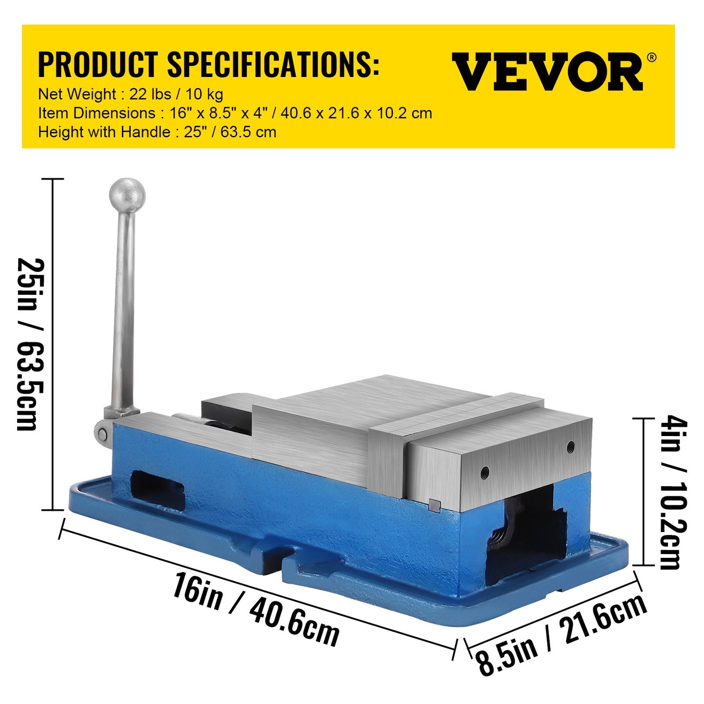 15.2 cm Powerful Precise Clamping Vice, 26.9 kg Vice Machine Vice Precision Vice Accessory Set, 4.4 cm Jaw Precise Clamping Lock Table Vice