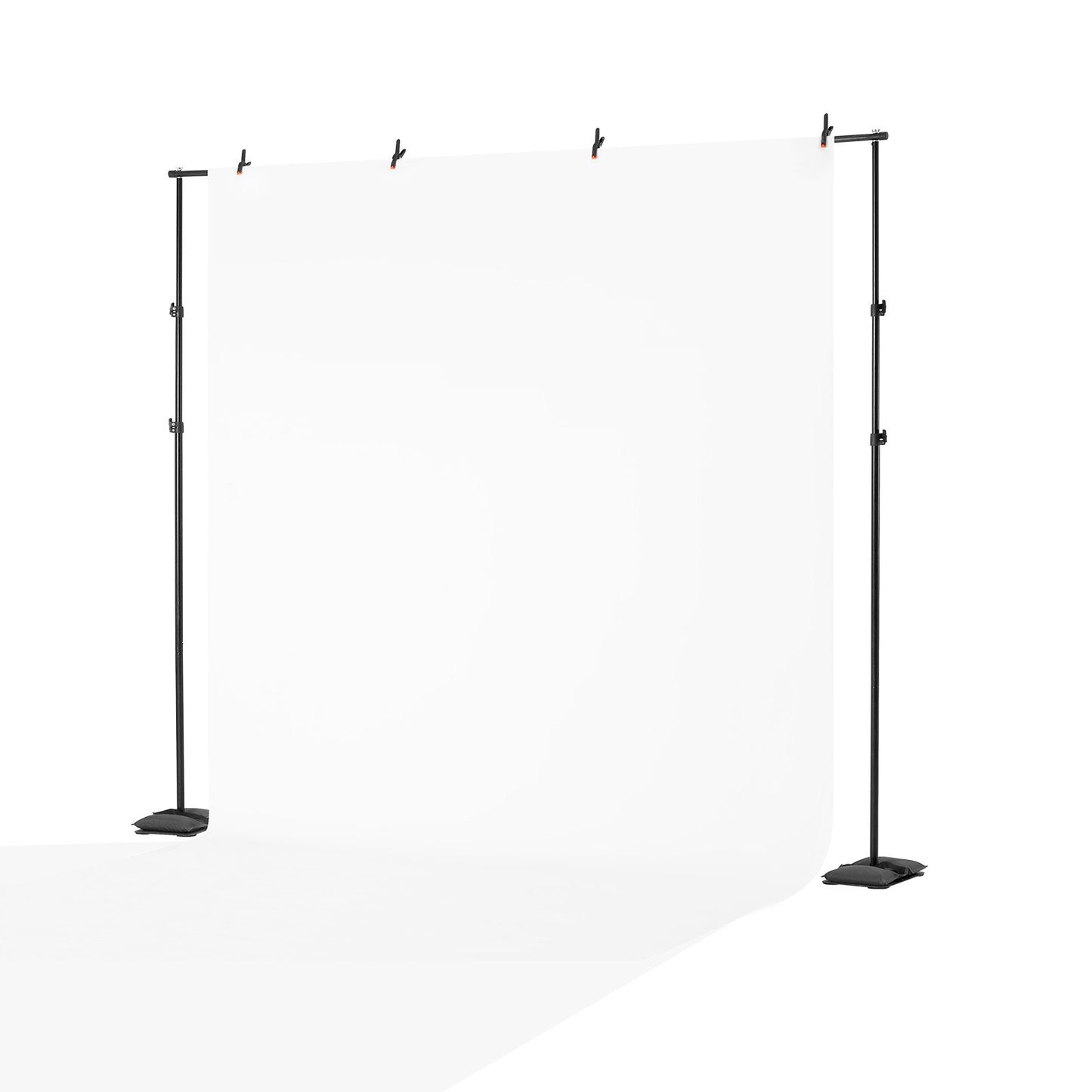 Backdrop Stand, 8.5 x 10 ft Adjustable Photo Backdrop Stand Kit, Portable Background Backdrop Stand with 7 Crossbars, Heavy Duty Projector Screen Stand, for Wedding, Photo Video Studio & Party