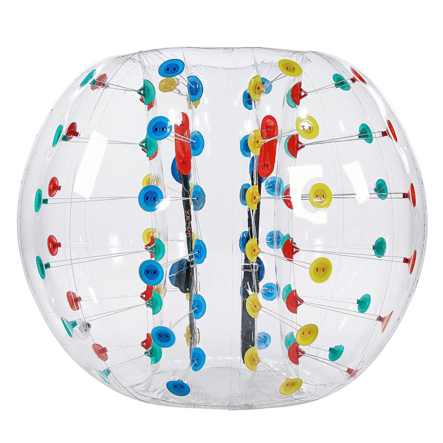 Uppblåsbara stötfångarbollar 1-pack, 5FT/1.5M Body Sumo Zorb-boll, 0.8mm tjock PVC-mänsklig hamster-bubbelknäckare för utomhussporter, Bopper-leksak för trädgård, flerfärgad