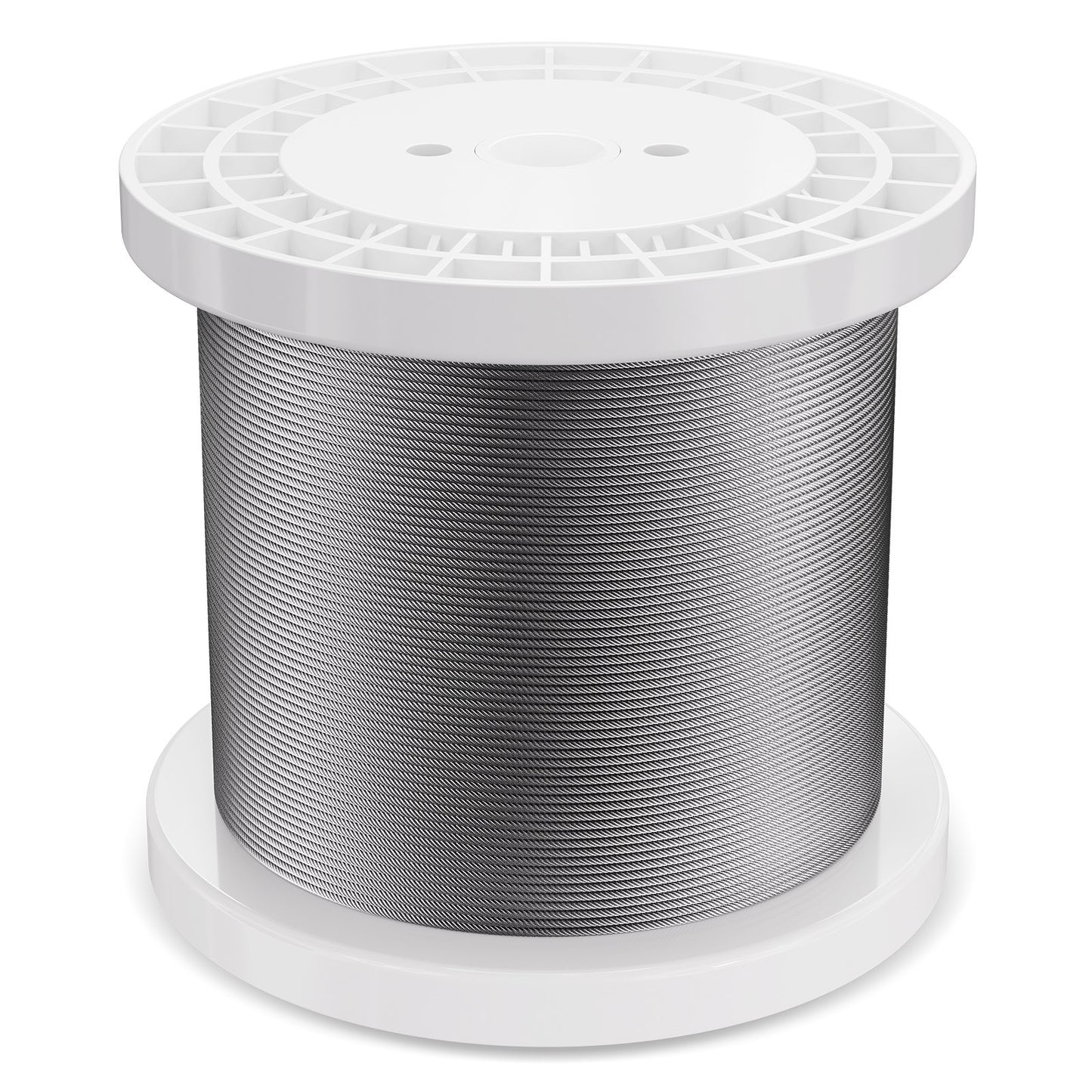 Stålvajersats, 1/8" 1000 fot 316 rostfritt stålvajer med avbitare och handskar, 1600 lbs brottstyrka, 7x7 trådar konstruktion marin flygplanskvalitet för ledstång trappstängsel utomhus