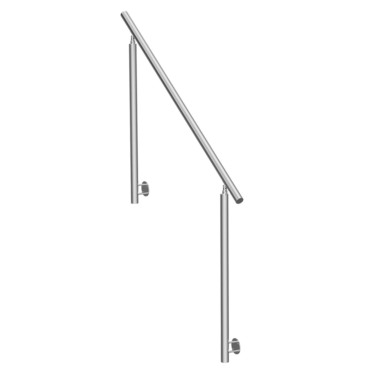 149.9 cm Handrails for Outdoor Steps Staircase for Porch Deck Side-mount