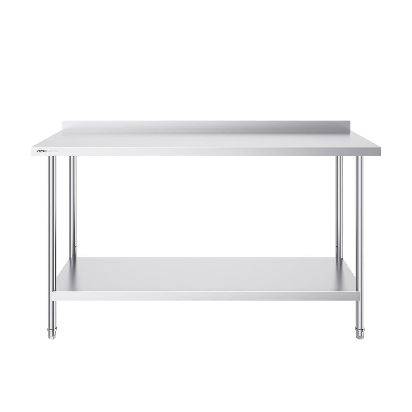 24 x 60 x 36 Inch Stainless Steel Work Table, Commercial Food Prep Worktable Heavy Duty Prep Worktable, Metal Work Table with Adjustable Height for Restaurant, Home and Hotel