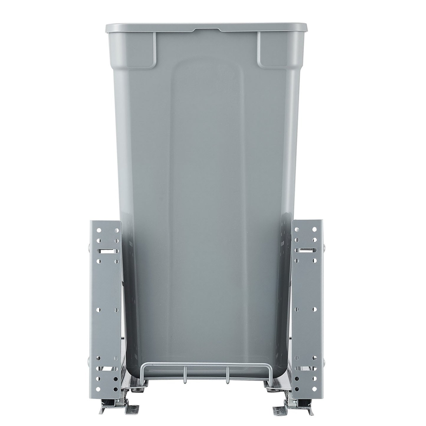 Pullout Trash Can for Kitchen Cabinets, Garbage Waste Recycling Bin, Under Mount Waste Container, with Heavy Duty Metal Soft Close Sliding System and Door Kit, for Sink, Under Counter