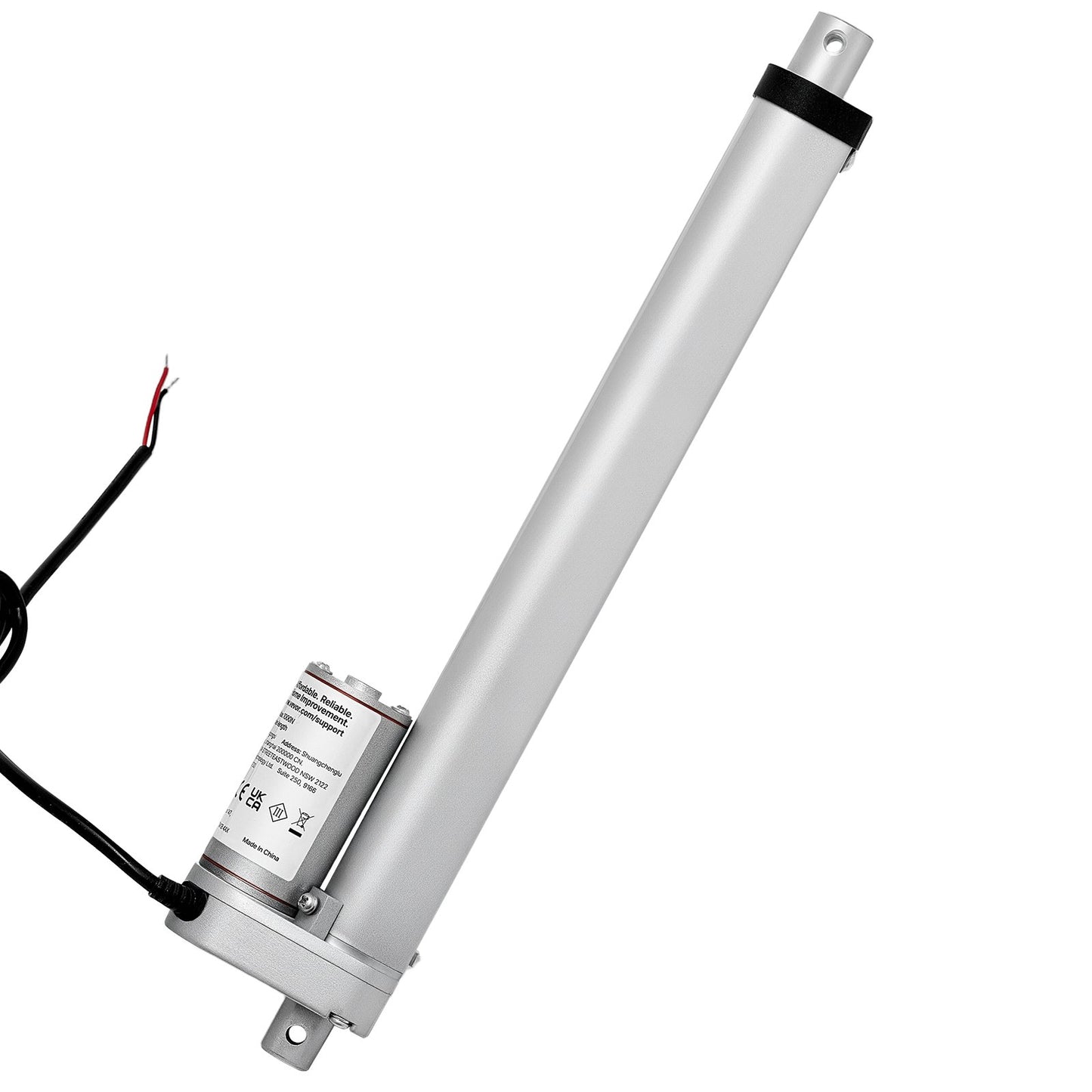 12V Linear Actuator, 250mm Stroke 15mm/s High-Speed 1000N Linear Motion Actuator - with IP54 Protection & Mounting Bracket for Lift Desk, Recliner Chairs, Window Door Opener