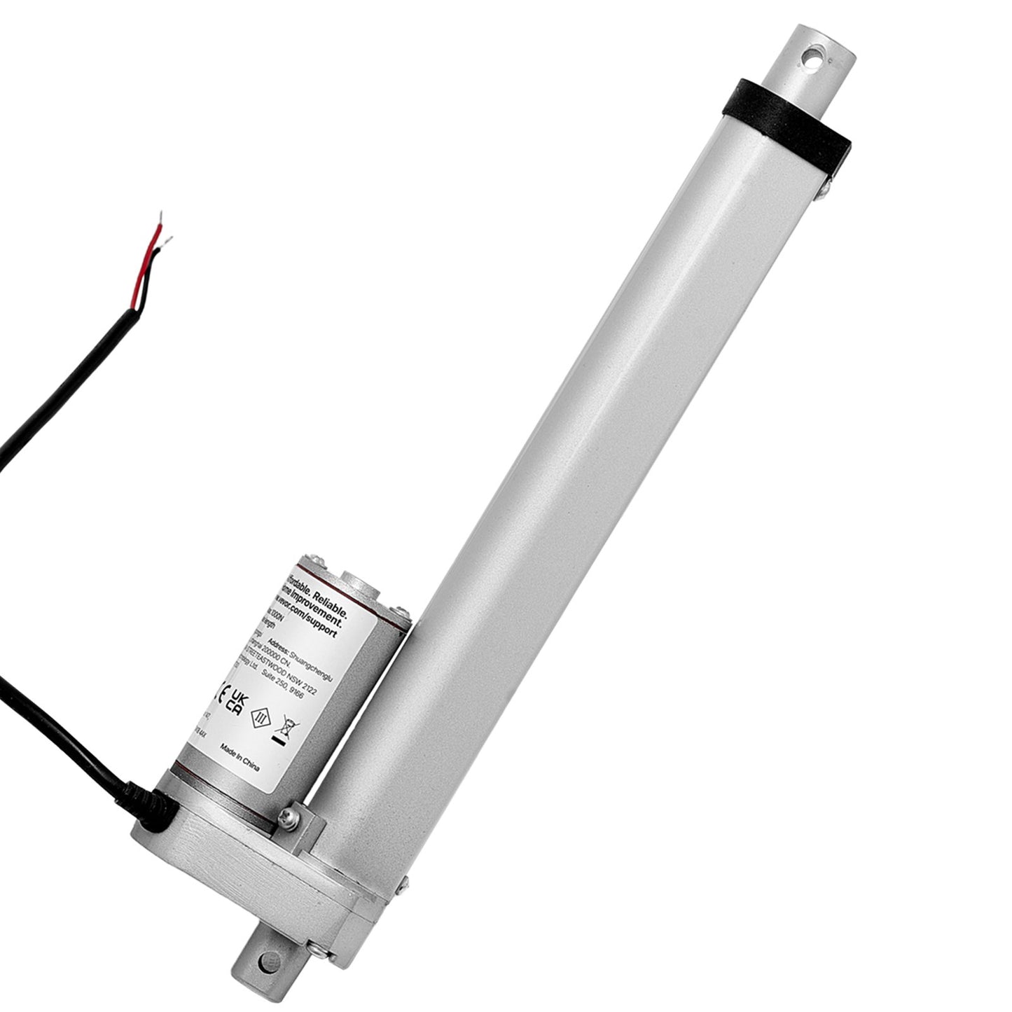 12V Linear Actuator, 203.2mm Stroke 15mm/s High-Speed 1000N Linear Motion Actuator - with IP54 Protection & Mounting Bracket for Lift Desk, Recliner Chairs, Window Door Opener