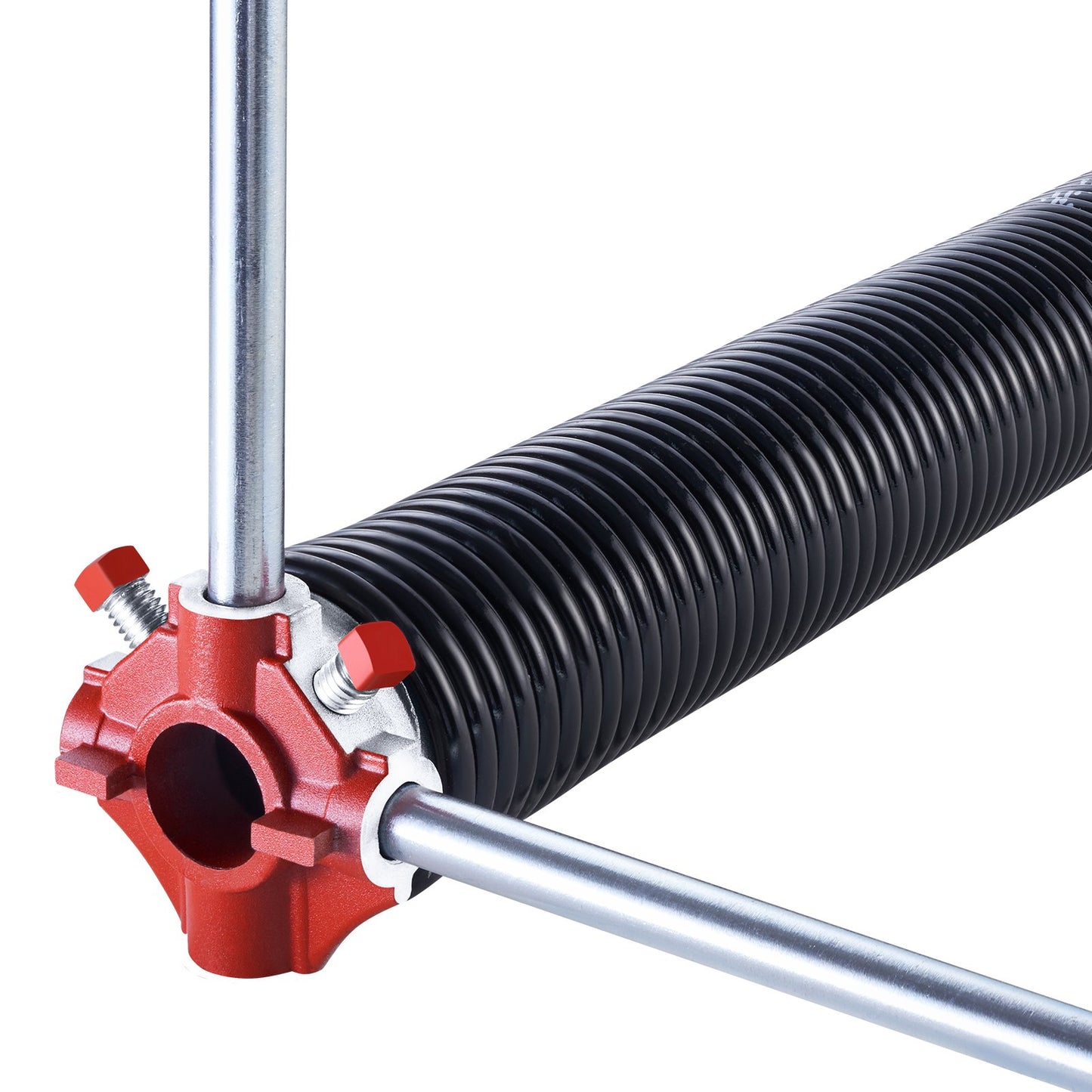 Garage Door Torsion Springs, Pair of 0.25 x 2 x 31 in, 16000 Cycles, Electrophoresis Black Coated for Replacement, Garage Door Springs with Non-Slip Winding Bars, Gloves and Mounting Wrench