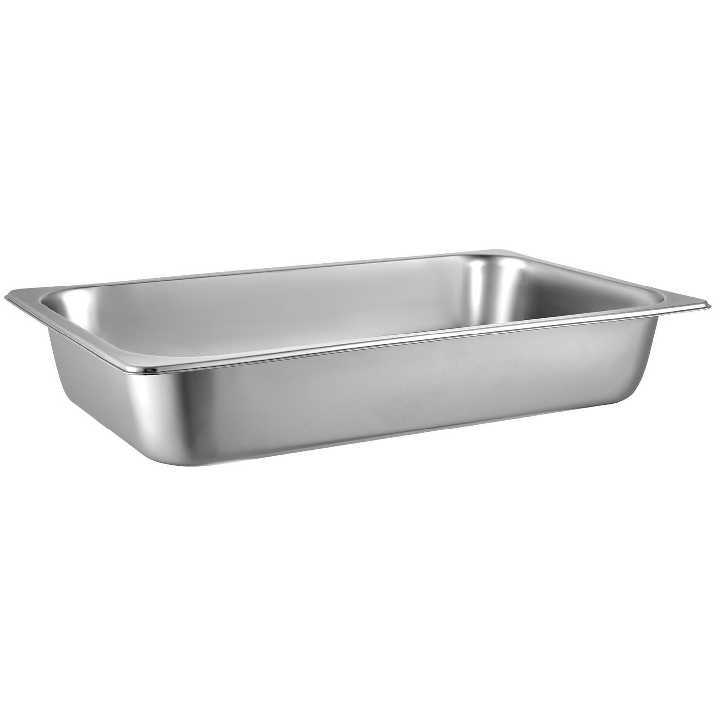 6 Pack Steam Table Pans 20.9 x 12.8 x 3.9 Inch Deep Steam Table Pan Full Size 13L Deep Food Container Stainless Steel Oven Tray Hotel Pans Anti-Jam Steam Table Food Pan