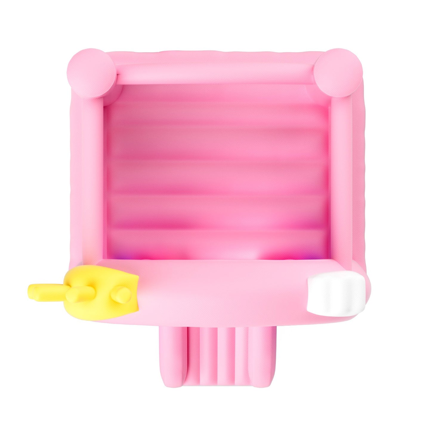 Uppblåsbar hoppborg, lekstuga för inomhus och utomhus, hoppborg för barn med fläkt, rutschkana, förvaringsväska, hoppborg för familjen, för flickor och pojkar i åldrarna 3–8 år, 280x232x232 cm