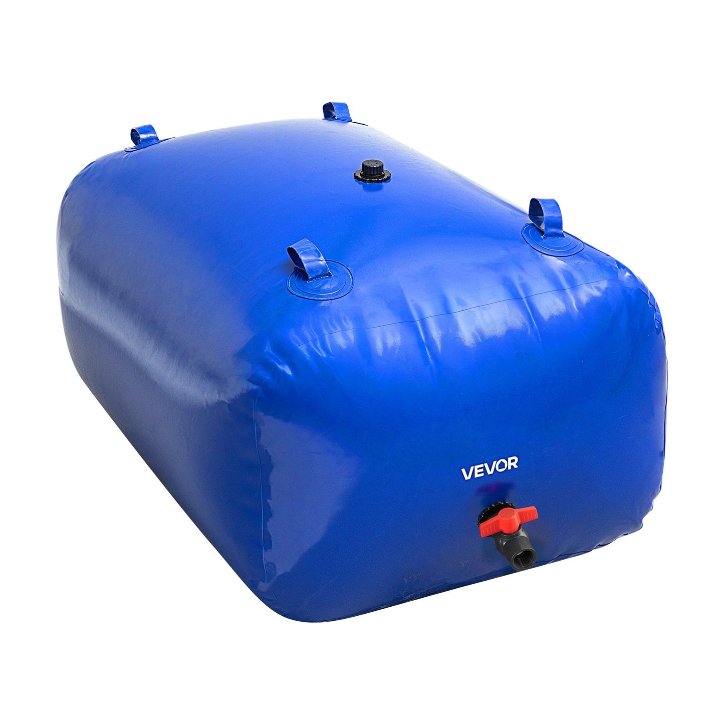 Water Storage Bladder, 400L Water Storage Container Tank, 1000D PVC Large Capacity Soft Bag Bladder, Foldable Portable for Garden Irrigation, Camping, RV, Fire Prevention - Blue