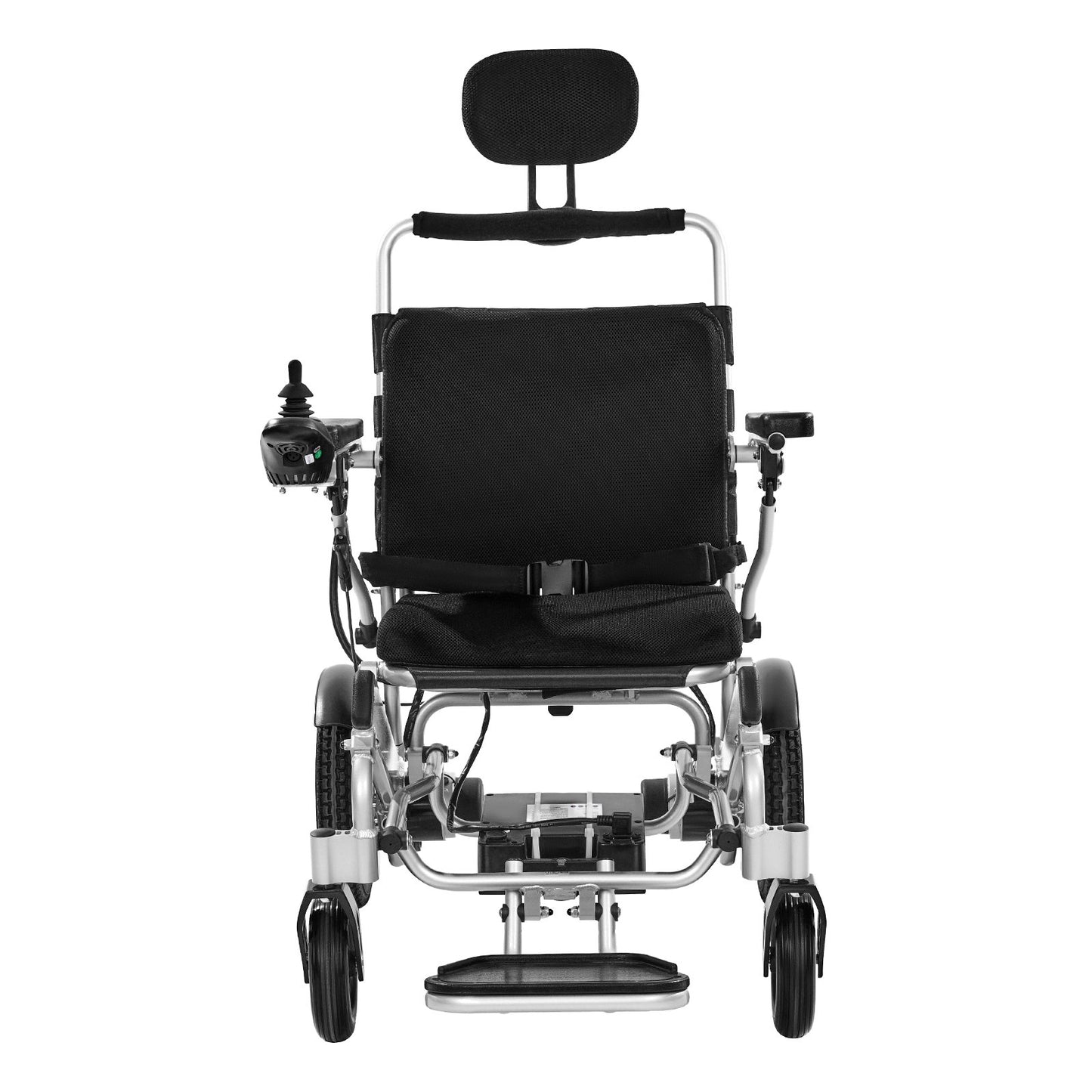 Electric Wheelchair for Adults, 136kg Capacity with Adjustable Backrest, Foldable Lightweight Motorized Wheelchair, 21km Range, All-Terrain Powered, Portable 53cm Seat for Seniors & Disabled