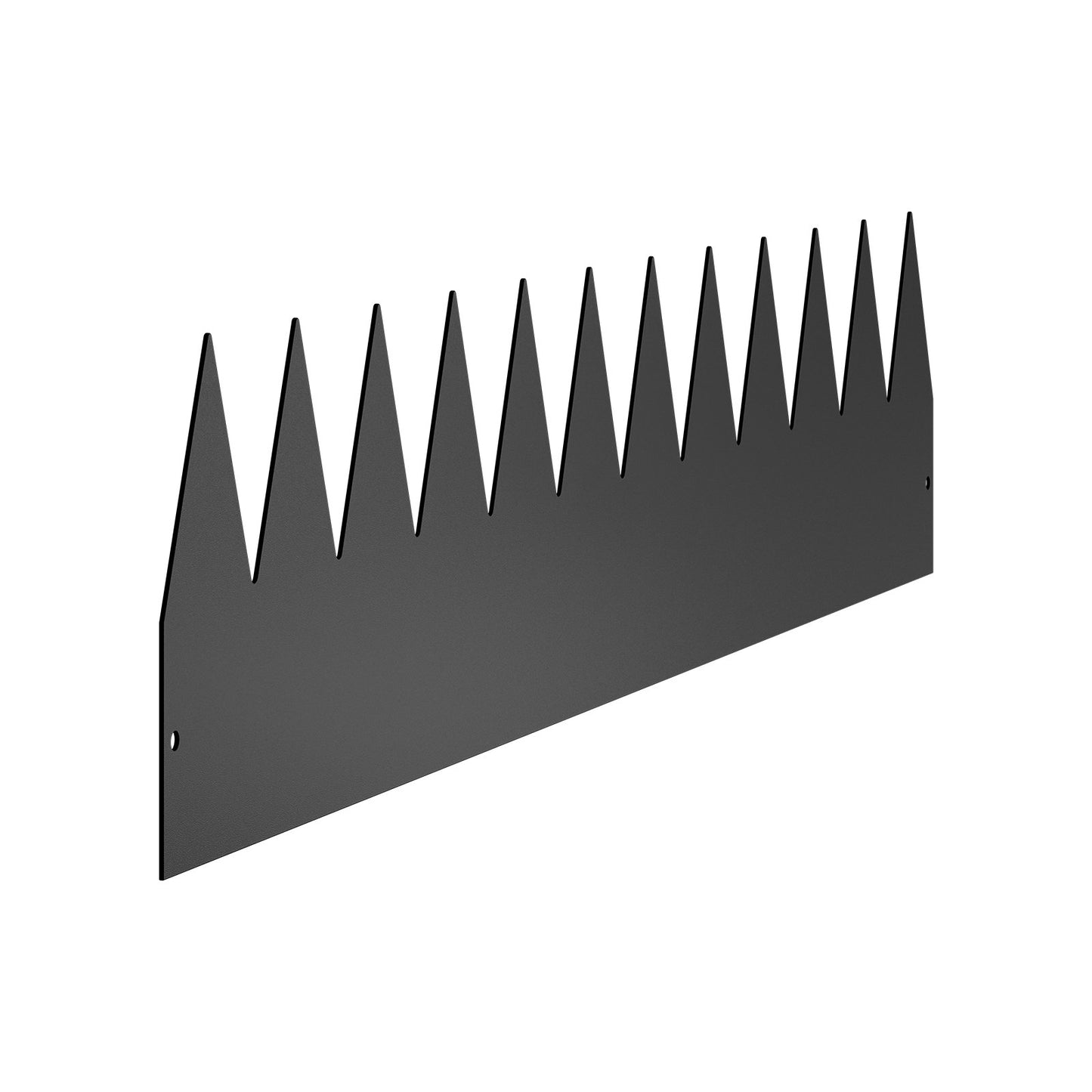 Stålkantlist, 3-pack 40 x 8 tum rostbeständig metallkantlist, böjbar trädgårdskant, kraftig gräsmatta, lätt att installera, rabattgångavdelare svart