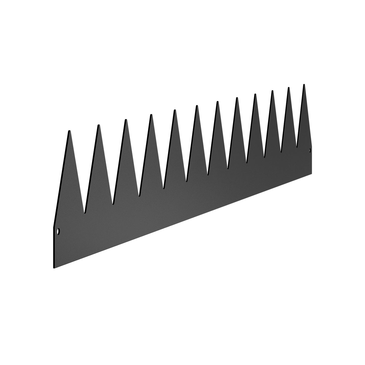 Stålkantlist, 3-pack 40 x 6 tum rostbeständig metallkantlist, böjbar trädgårdskant, kraftig gräsmatta, lätt att installera, rabattgångavdelare svart