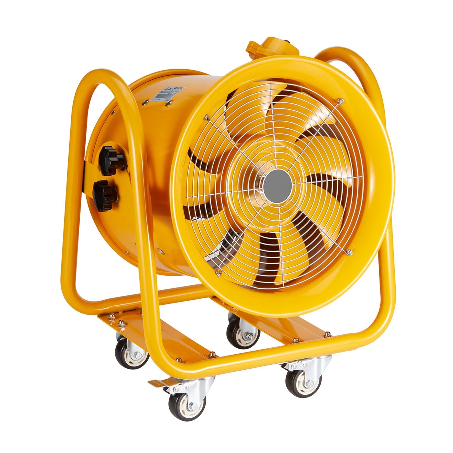 Portable Ventilator, 406.4mm Heavy Duty Cylinder Fan, 1100W Strong Shop Exhaust Fan 4240CFM, 5m Power Cord (No charging head), Industrial Utility Blower for Sucking Dust, Smoke Home/Workplace