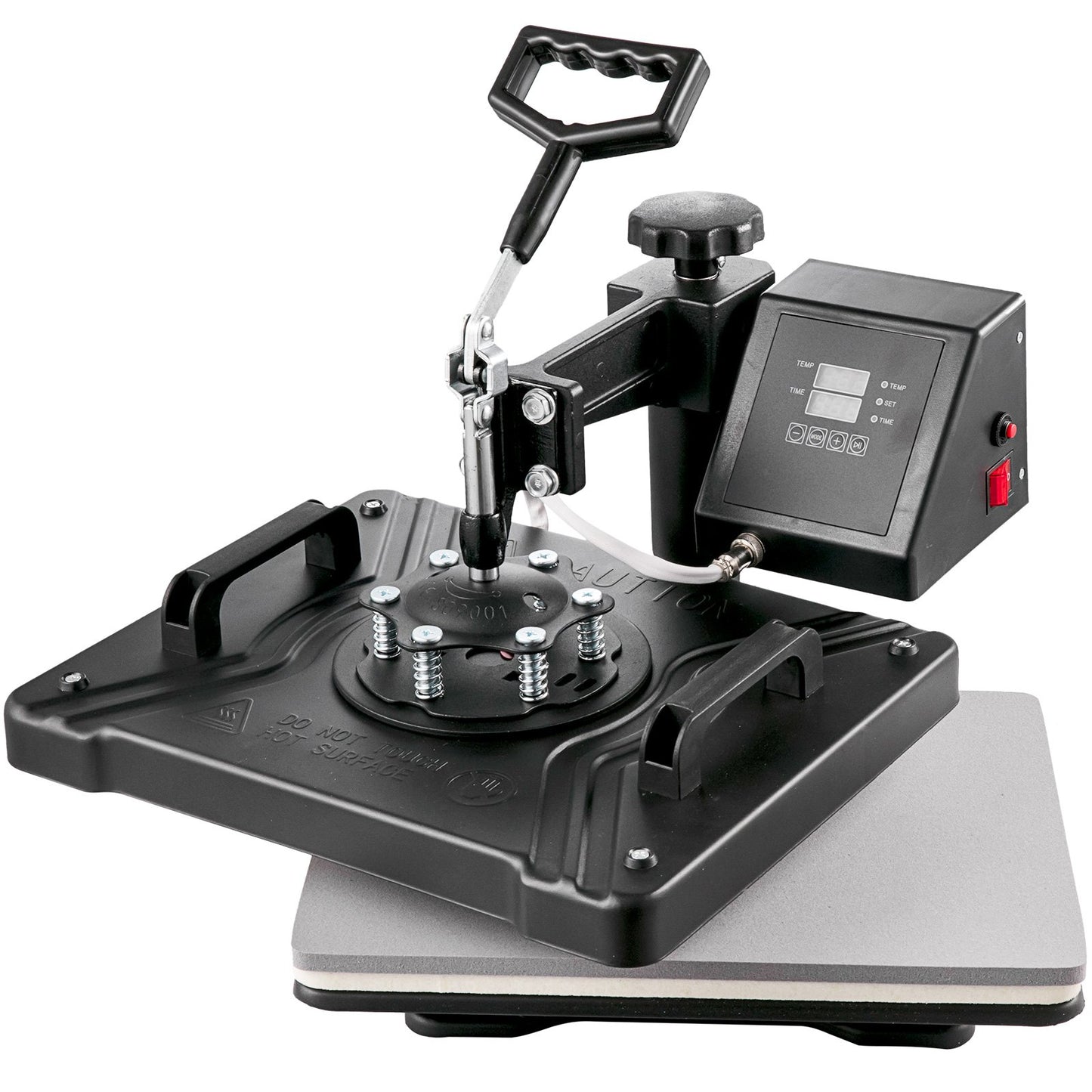 VEV värmepress 5 i 1 värmepressmaskin 38x30cm T-shirtpress muggtryckmaskin multifunktionell värmeöverföringsmaskin för T-shirt mugg hattplåt överföringsskrivare