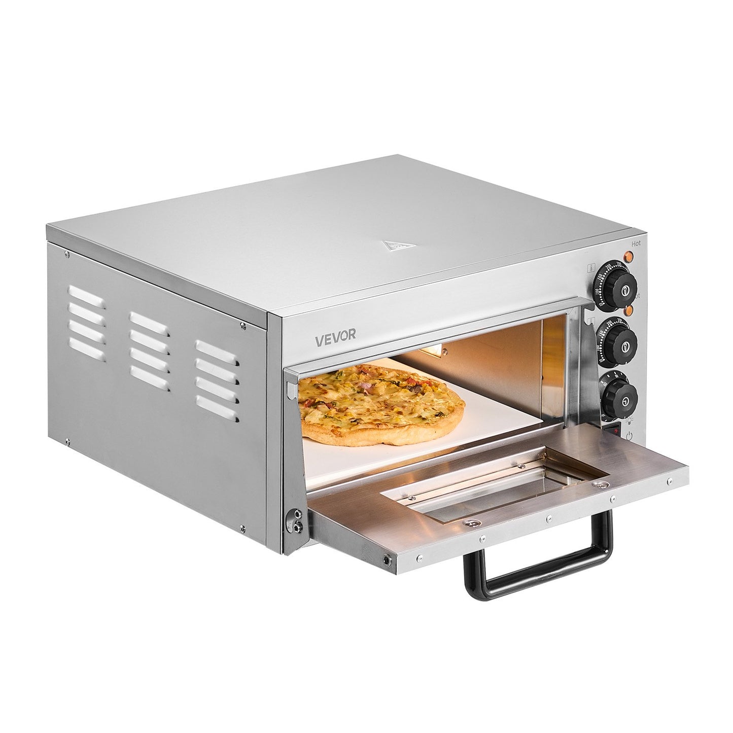 Commercial Countertop Pizza Oven Electric Pizza Oven for 35.56 cm Pizza Indoor