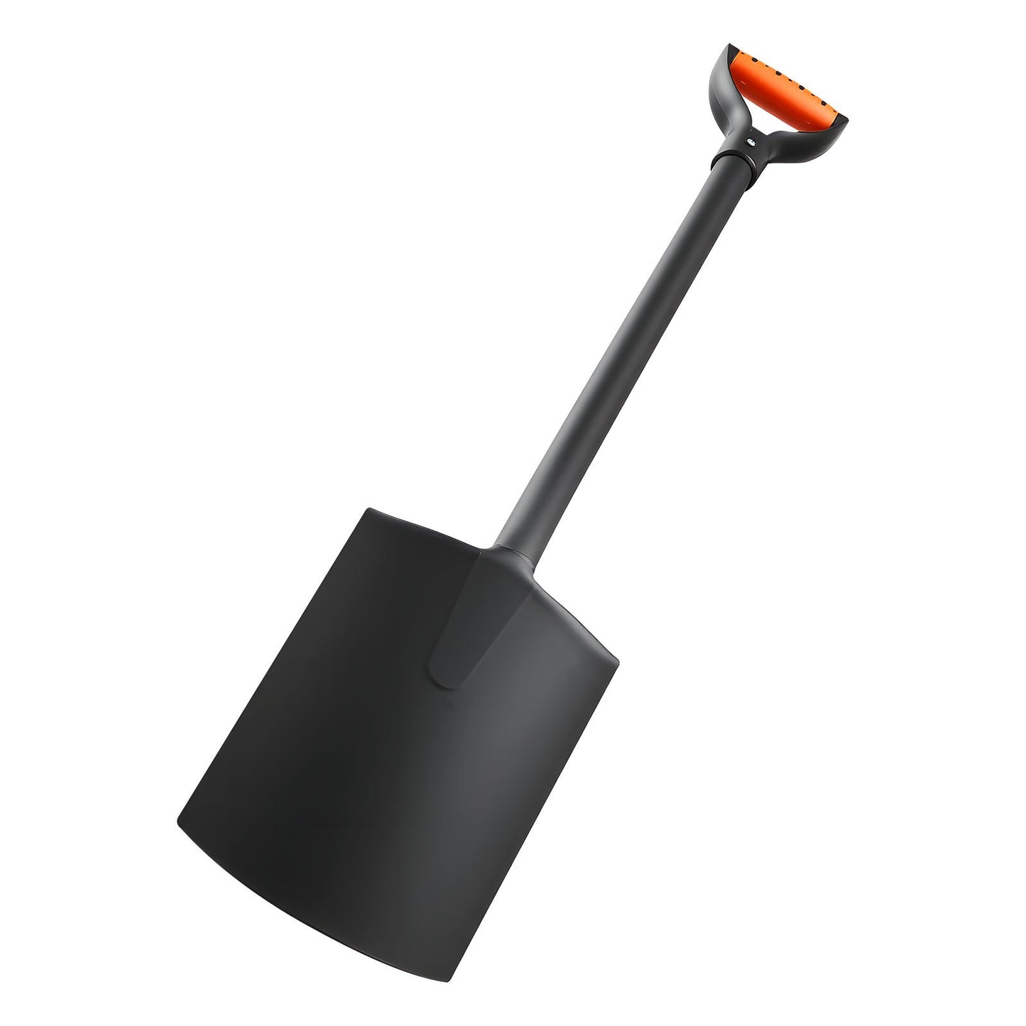 Square Shovel, 122 cm Heavy-Duty Flat Shovel, Transfer Shovels with Alloy Steel Blade and Non-Slip D-Handle, Detachable and Easy Storage, for Gardening, Construction, Digging & Snow Shoveling