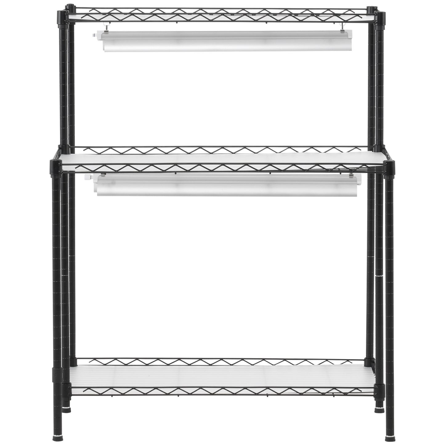 Plant Stand with Grow Light, 6 Tiers, 192W DIY Metal Plant Shelf with Grow Lamp, Indoor Grow Light Shelf with Adjustable Rack & Wheels for Seed Starting Germination 29.5" L x 13.8" W x 70.9" H