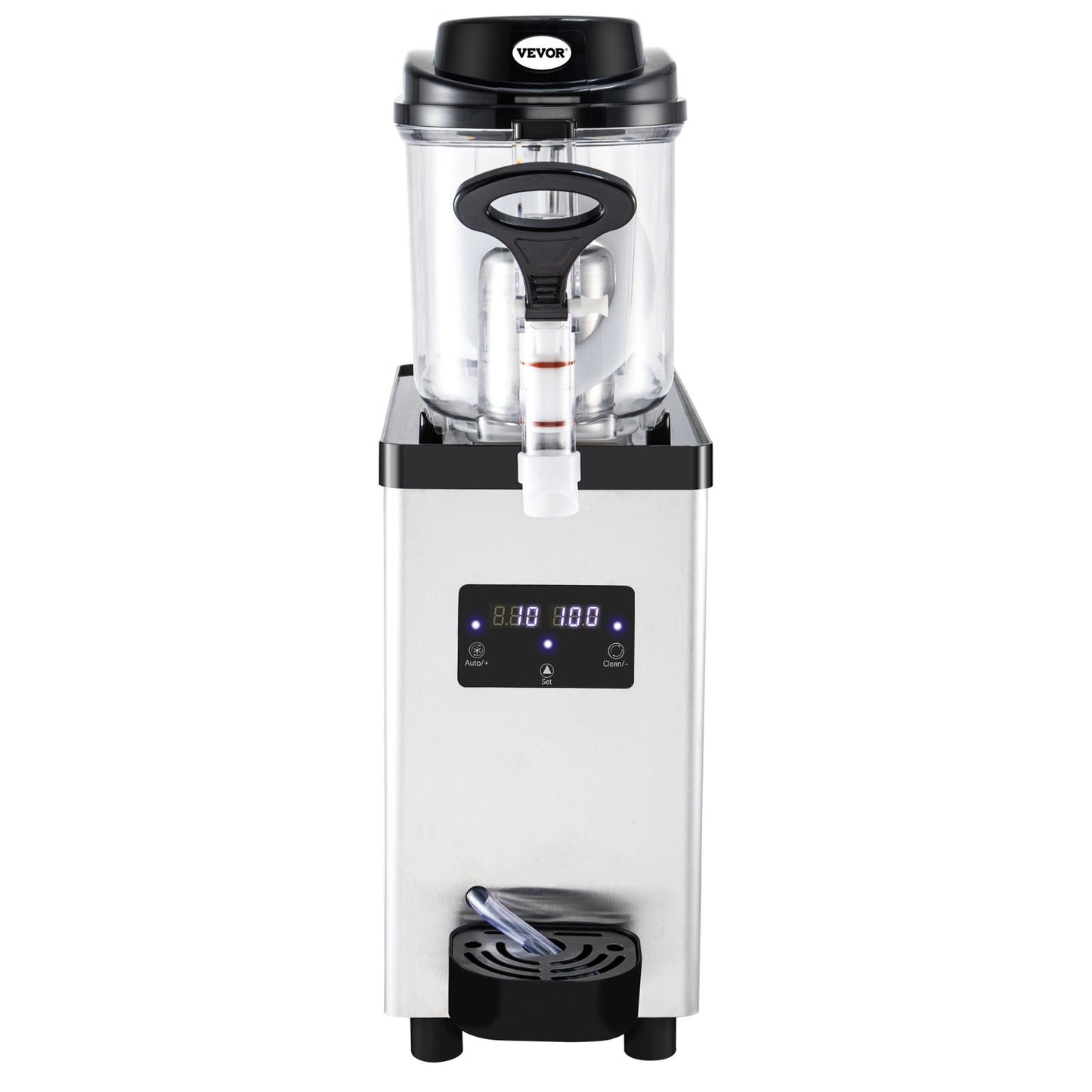 Commercial Slushy Machine, 6L/1.6 Gallons 25 Cups Single-Bowl, 705W 220V, Stainless Steel Margarita Smoothie Frozen Drink Maker, Slushie Machine for Supermarkets Cafes Restaurants Bars Home Use
