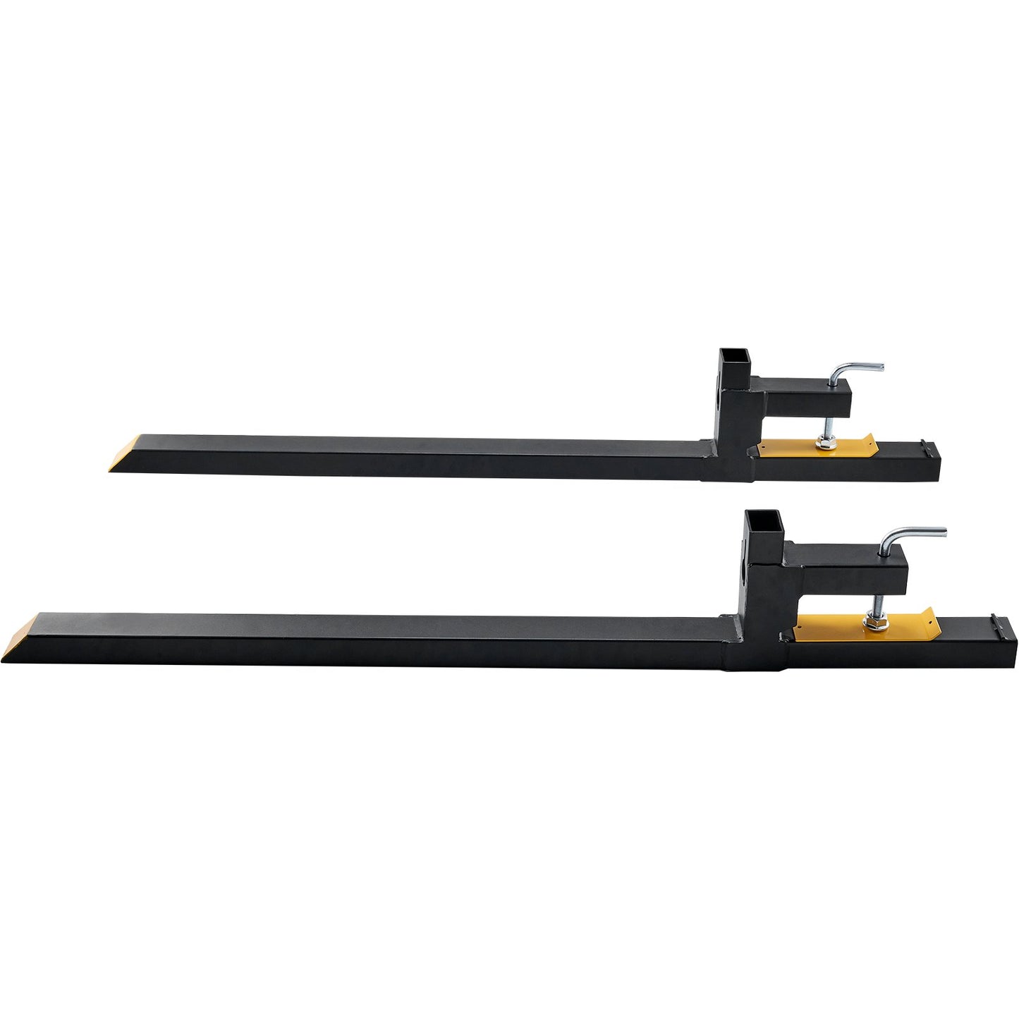 Clamp on Pallet Forks, 907.2 kg Capacity Pallet Forks, 152.4 cm Tractor Bucket Forks, Heavy Duty Front Loader Attachment for Loader Bucket, Tractor, Skid Steer, Tractor Forks for Agriculture and Farm