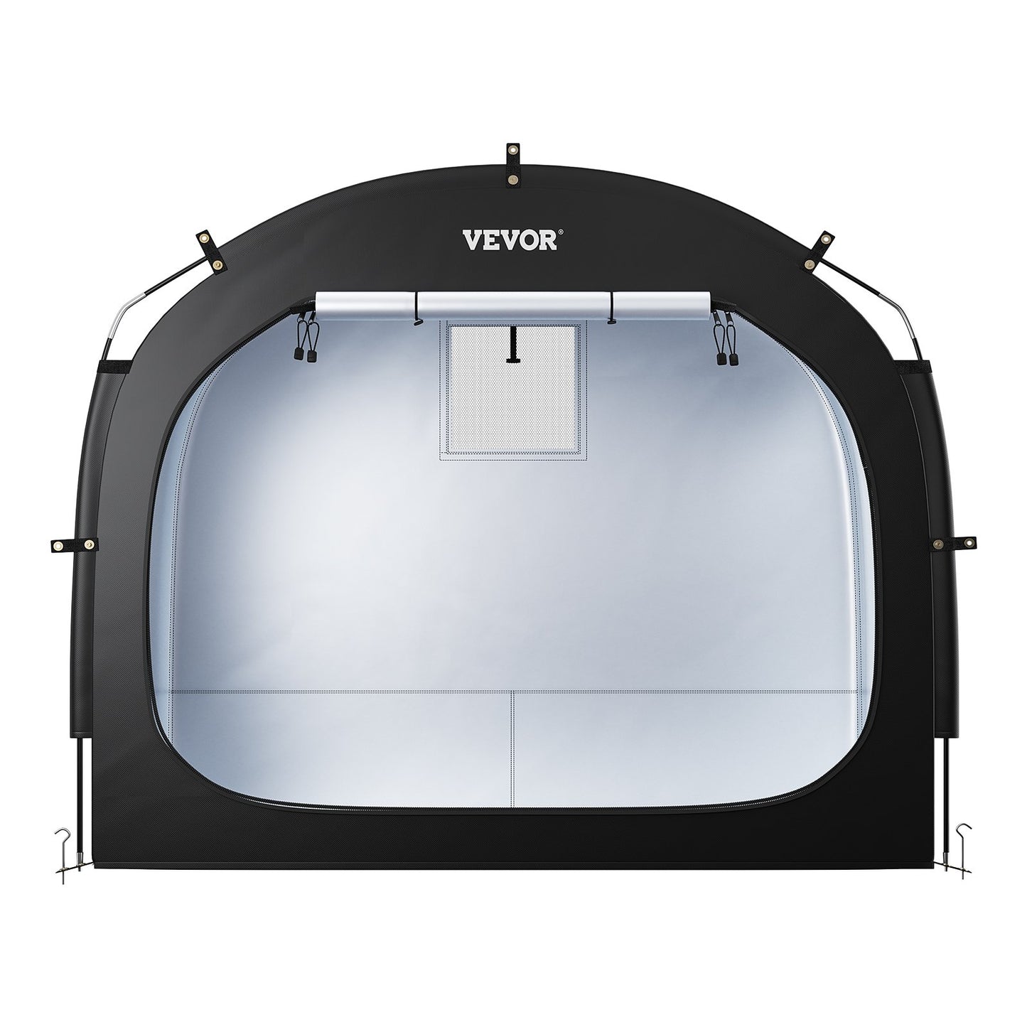 Bike Storage Tent, 3 to 4 Bikes, Outdoor Spacious Bike Storage Tent with Ventilated Window, Waterproof Easy-to-Install Bike Tent with High Strength Fiberglass & Dual Zippers, Fit for Bicycle