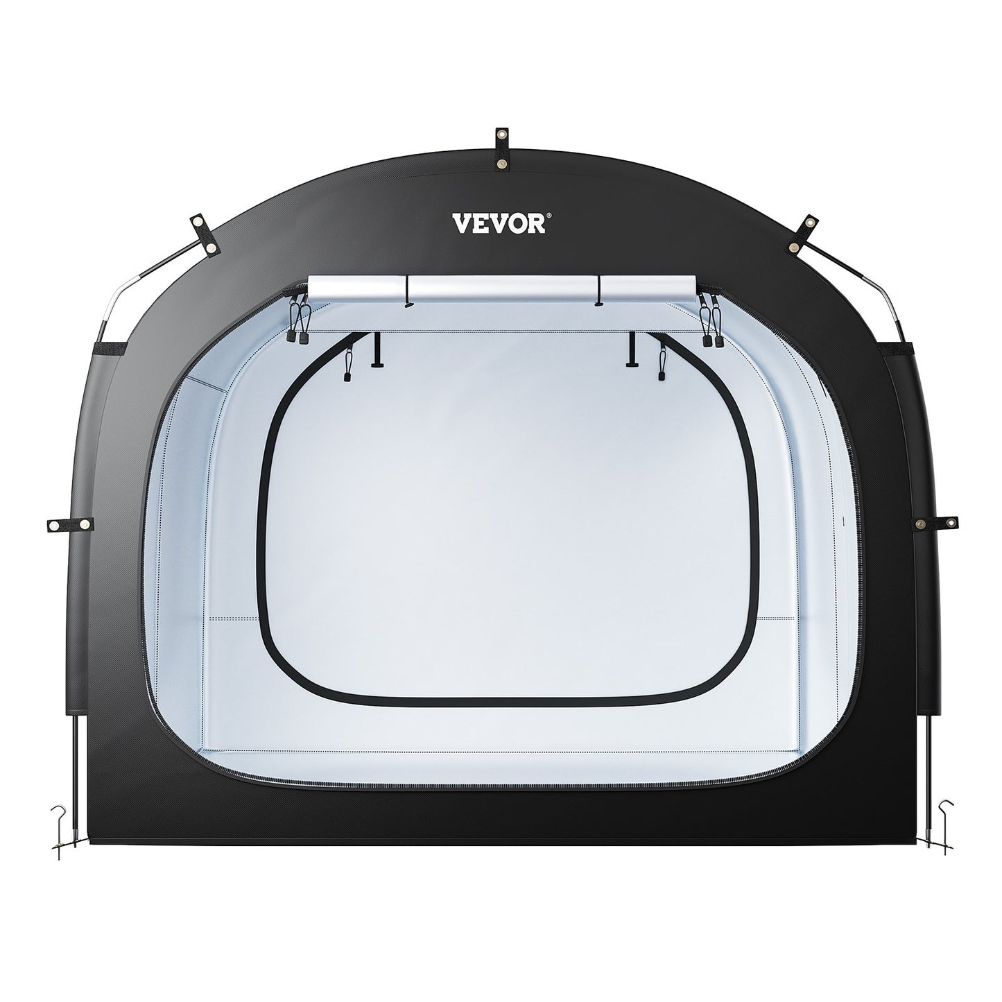 Bike Storage Tent, 5 Bikes, Outdoor Spacious Bike Storage Tent with Ventilated Window, Waterproof Easy-to-Install Bike Tent with High Strength Fiberglass & Dual Zippers, Fit for Bicycle