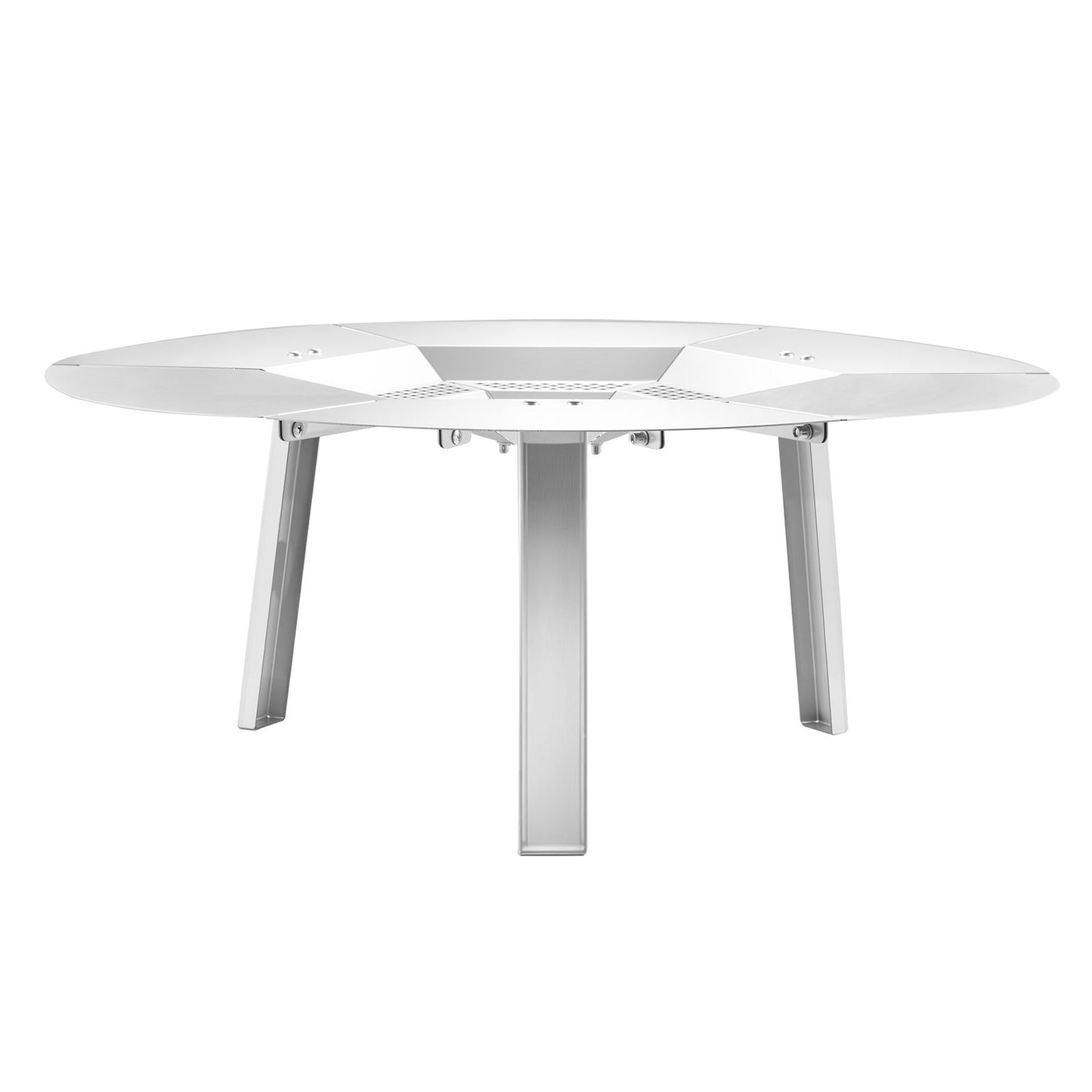 Eldstadsvärmeavledare för Solo Stove Yukon, 635 mm rund eldstad för vedeldad eldstad, värmespridare i 304 rostfritt stål, avtagbart brännarlock Campingtillbehör