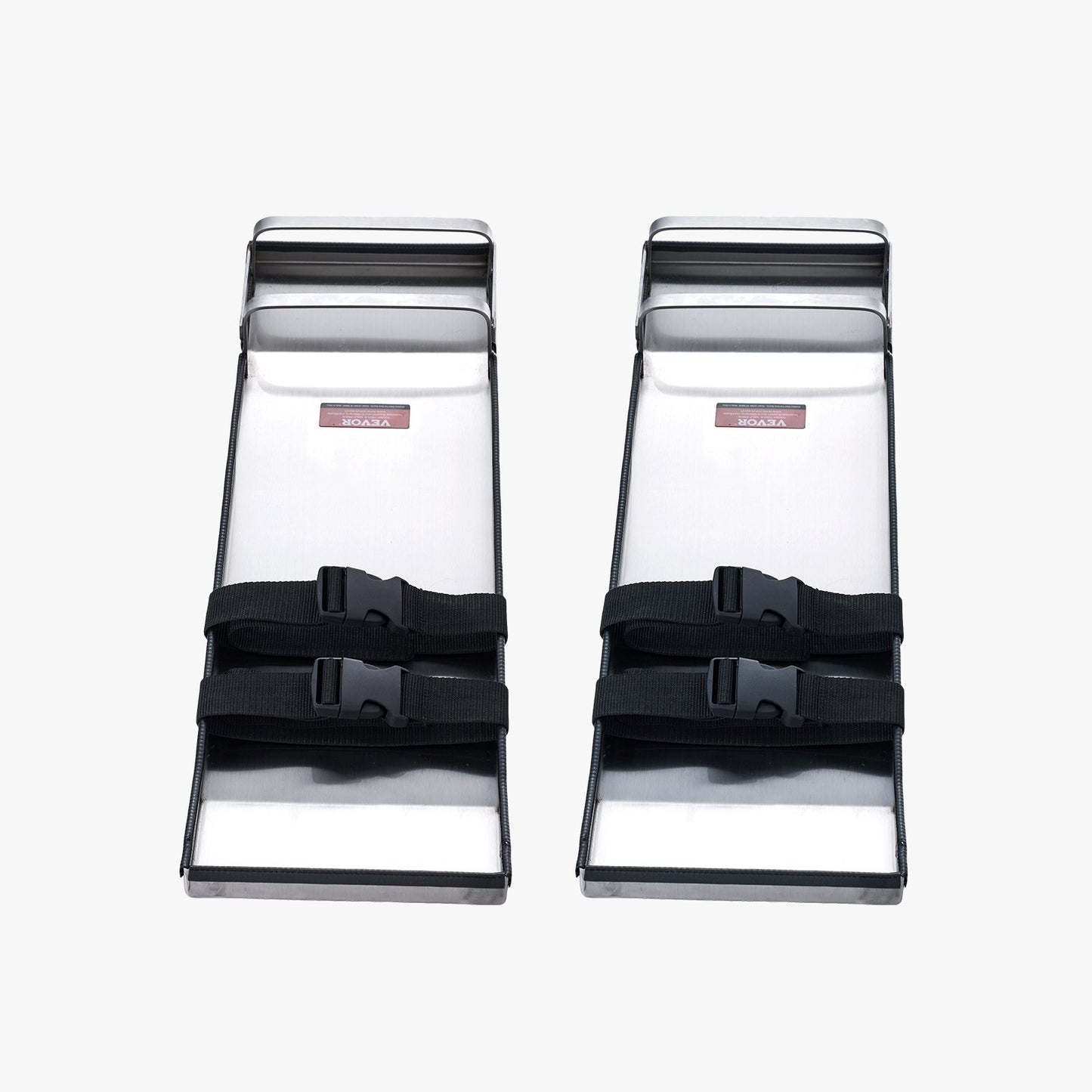 Knäskydd i betong i rostfritt stål, 28'' x 8'' betongglidare, knäskydd för betong, knäskydd i betong, par rörliga glidare, med brädremmar för cement- och betongbehandling