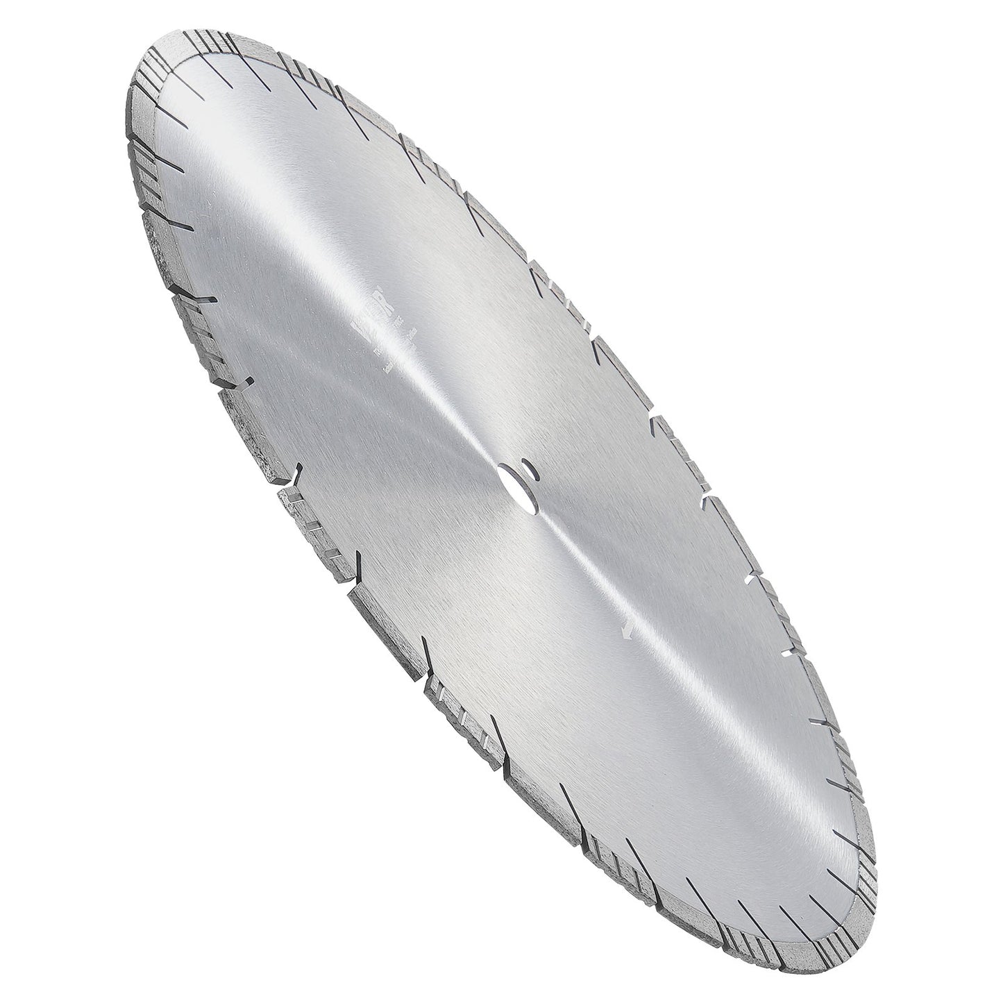 Diamond Blade, 18inch/450mm Concrete Saw Blade Wet or Dry, 0.47inch/12mm Slanted Teeth Diamond Segment Blade, Universal 1 inch/25.4 mm Center Hole Diameter, for Concrete Cement Board Tile Brick