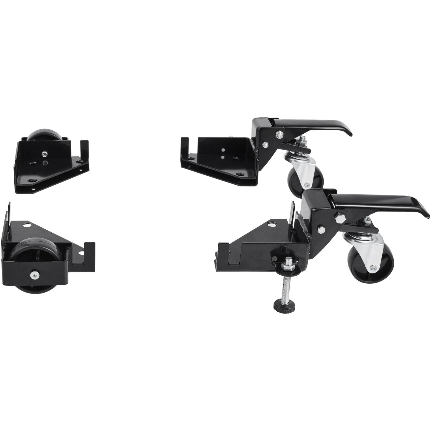 Mobile Base, 400 lbs Weight Capacity, Adjustable from 9.5" x 9.5" to Infinity, Heavy Duty Universal Mobile Base Stand with Swivel Wheels for Woodworking Equipment, Bandsaw, Power Tools, Machines