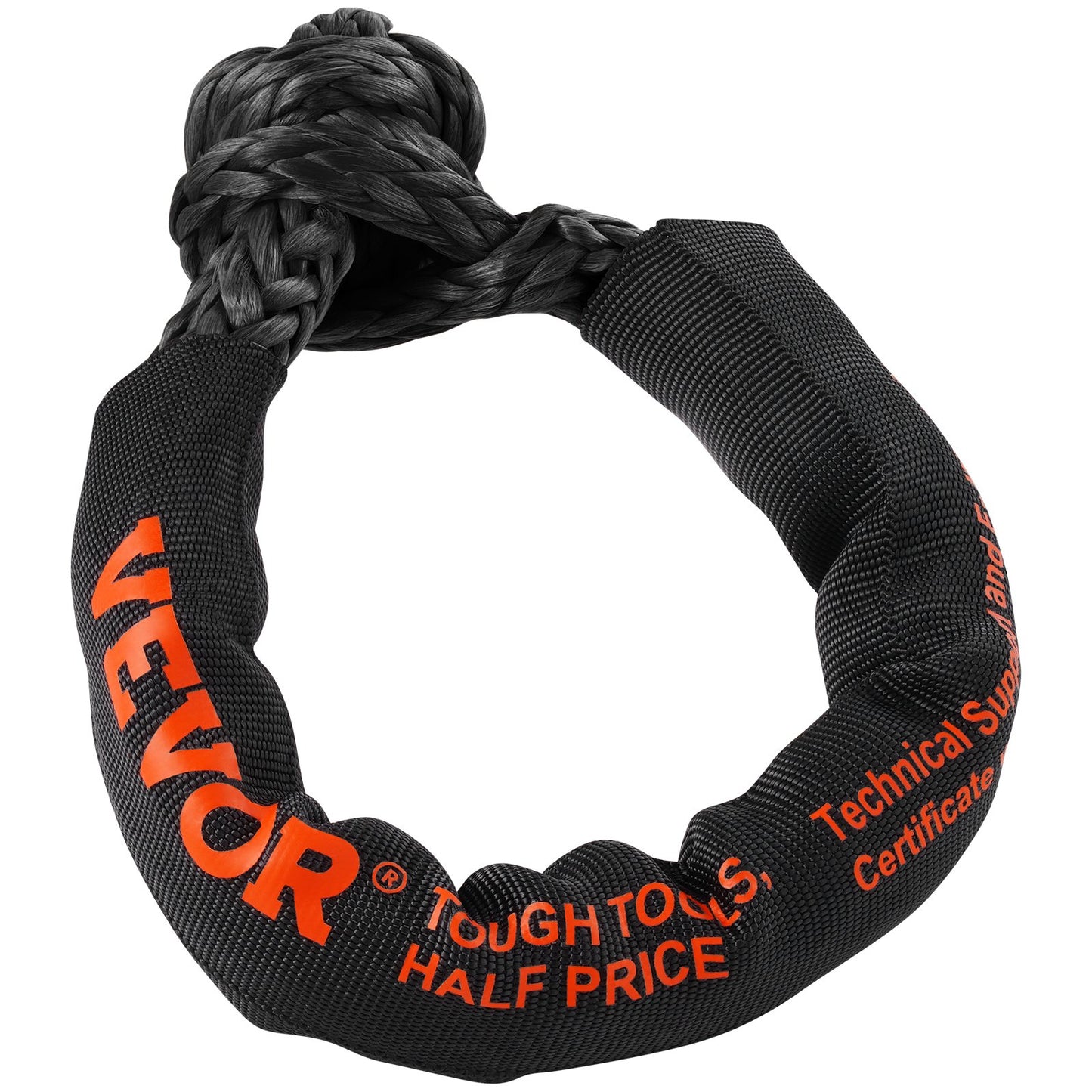 Mjuk schackel syntetiskt bärgningsrep 2 st 1,3x56 cm 20 ton brottstyrka