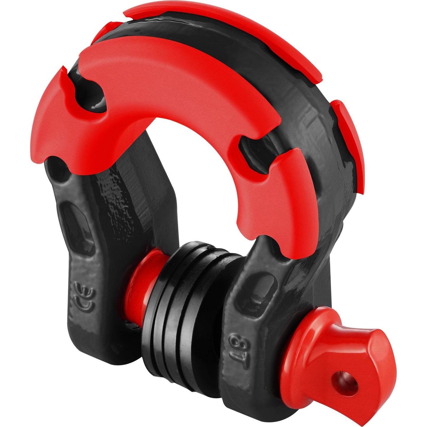 2-pack 19 mm D-ringsschackel med 22,2 mm skruvstift, 30 ton brottstyrka