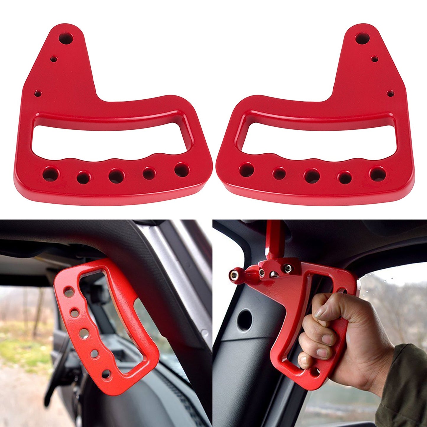 Handtag fram bak kompatibel med 2007-2017 Jeep Wrangler JK ny