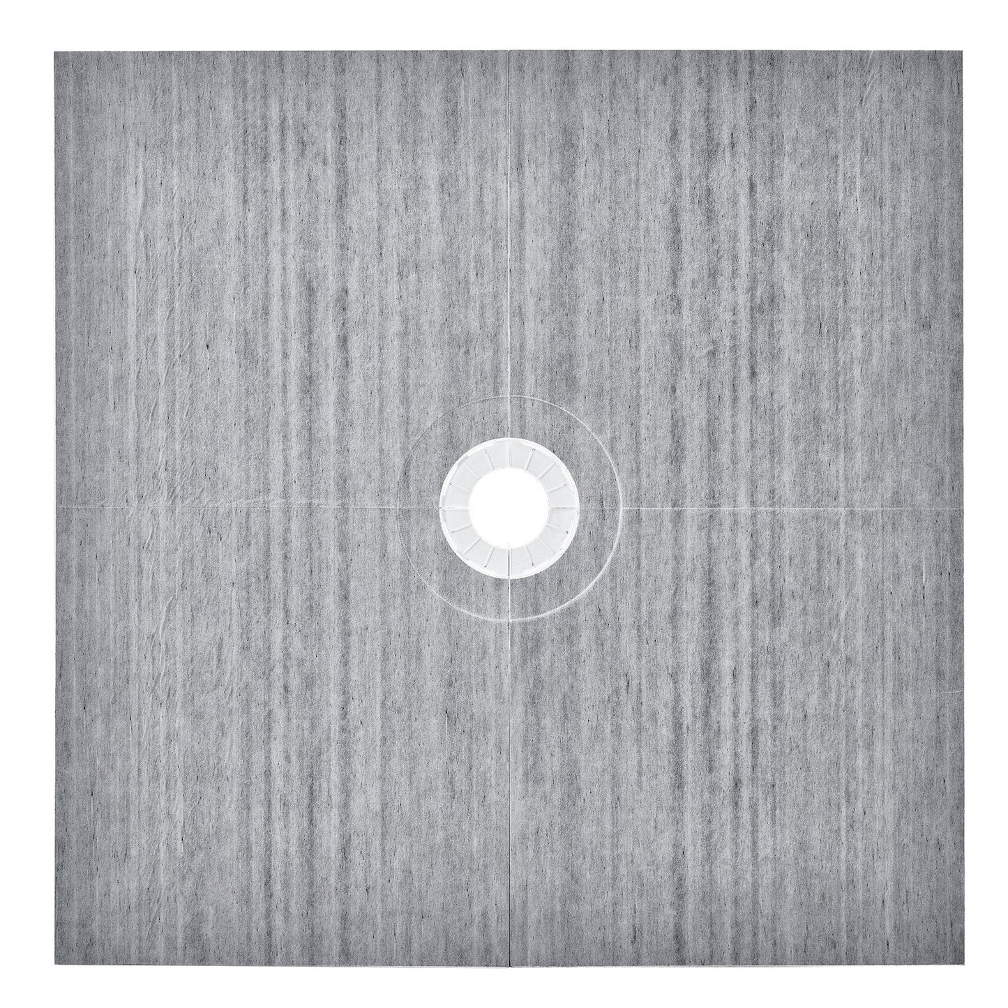 Duschkantsats, 1828x1828 mm duschkara med 160 mm centralt avlopp, lätta EPS-duschinstallationssatser med 2 vattentäta dukar, sluttande duschkar passar för badrum