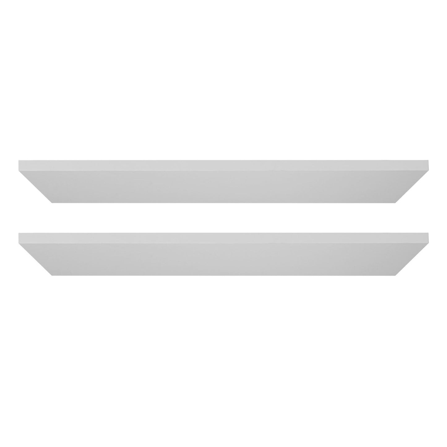 Melaminhyllor, 2-delade, Träskåphyllor kapade till storlek för garderobssystem, Ersättningsskåphylla, Mångsidig garderobsskiva för garderober, skåp eller andra specialanpassade hyllbehov