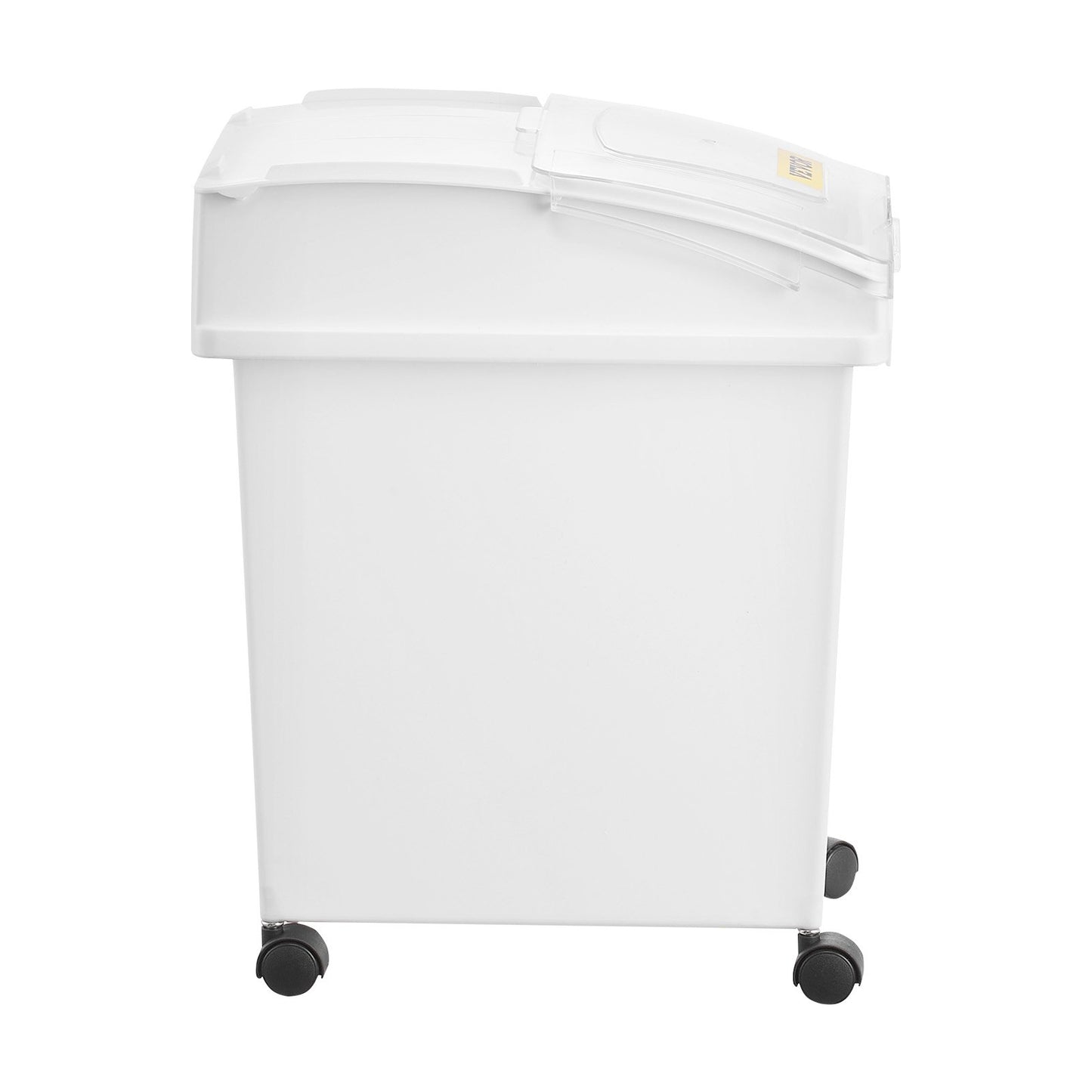 Ingredient Bin, 20.8 L Capacity Ingredient Storage Bin, PP Material Flour Bins On Wheels, White Shelf Ingredient Bin with Scoop and Sliding Lid, Commercial Storage Bins, 3 Pcs/Set