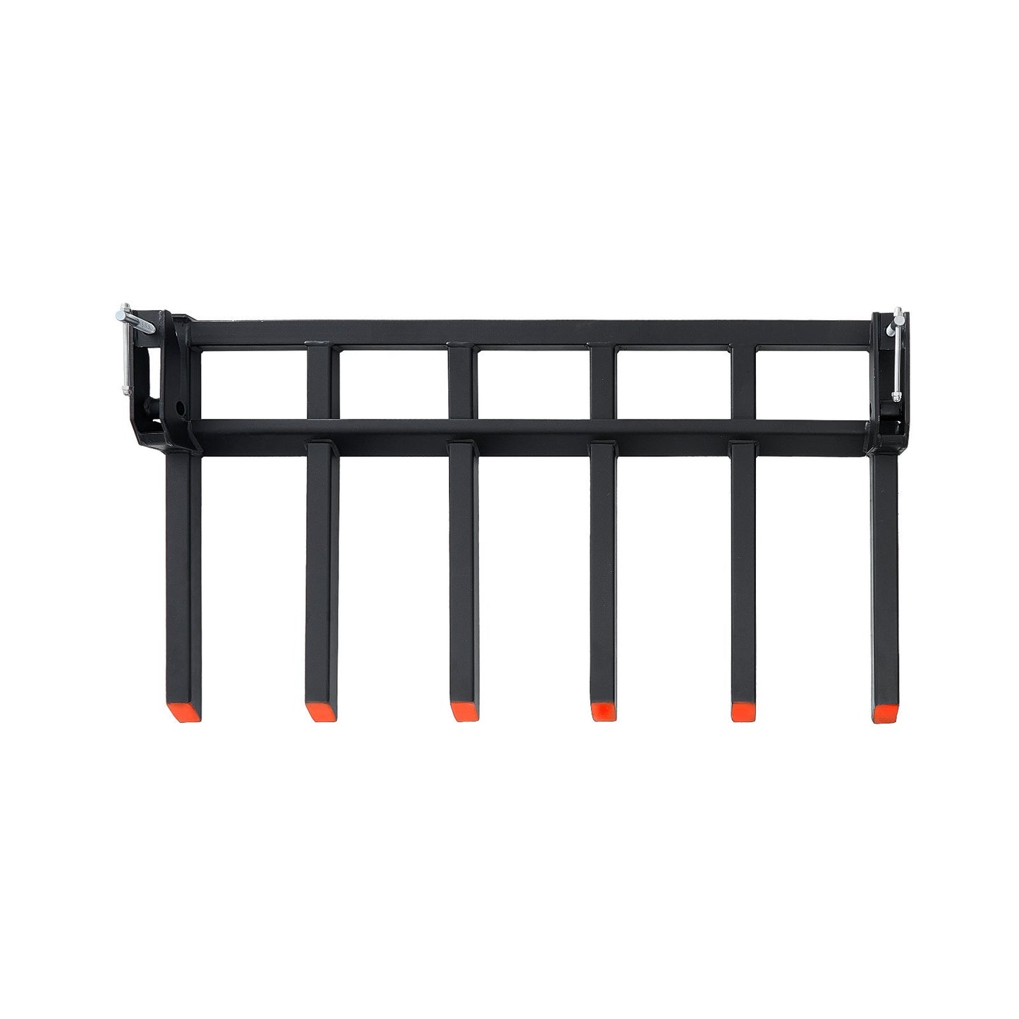 Clamp on Debris Forks to 60" Bucket, 4560 lbs Capacity Heavy Duty Clamp on Pallet Forks Bucket Attachments, Fit for Loader Bucket Skidsteer Tractor to Clean up Fallen Limbs Debris or Yard Wwaste