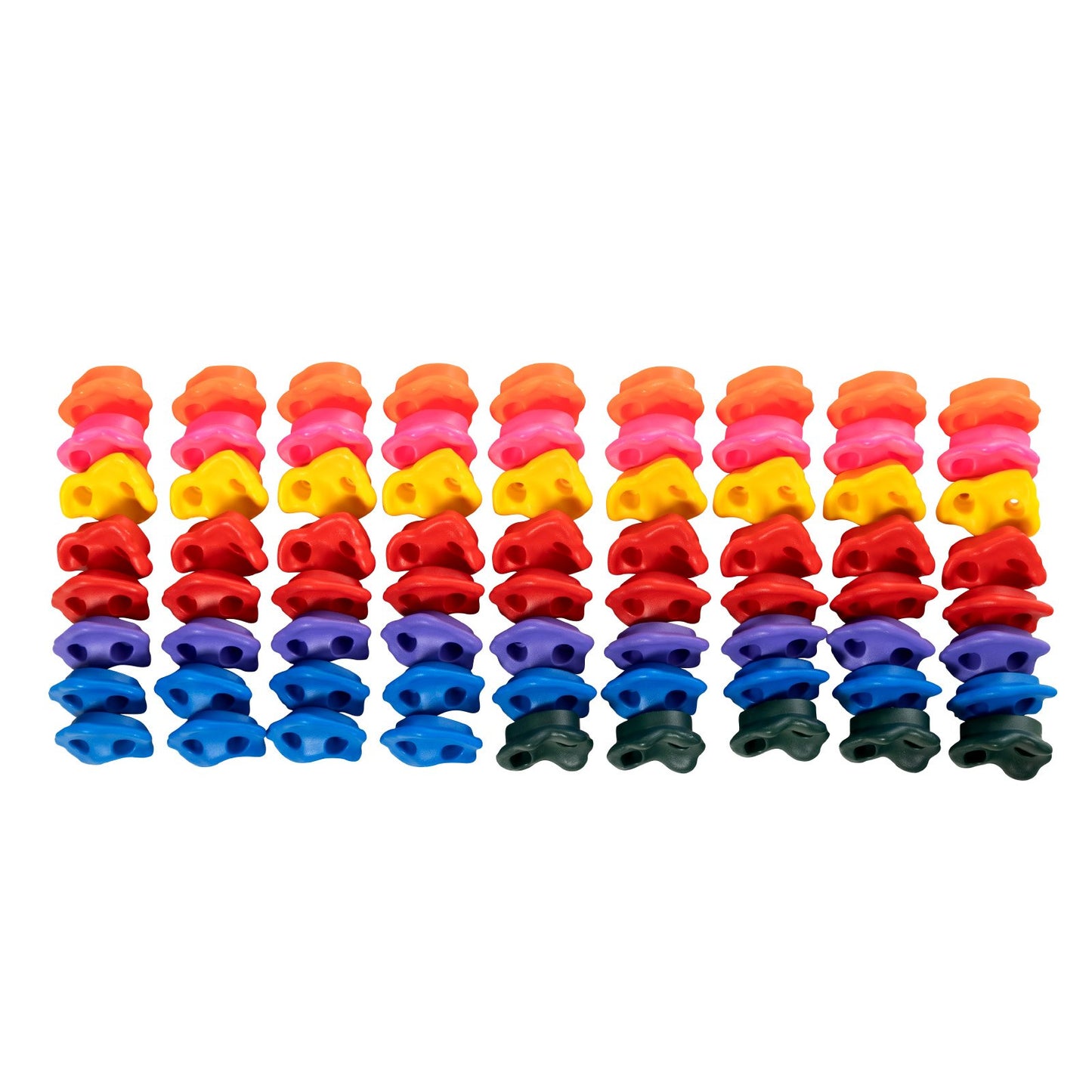 72 klättergrepp, klätterstenar i flera storlekar och färger för barn och vuxna, klätterväggsgrepp med monteringsdetaljer, klätterväggsgrepp för inomhus- och utomhuslekplatser