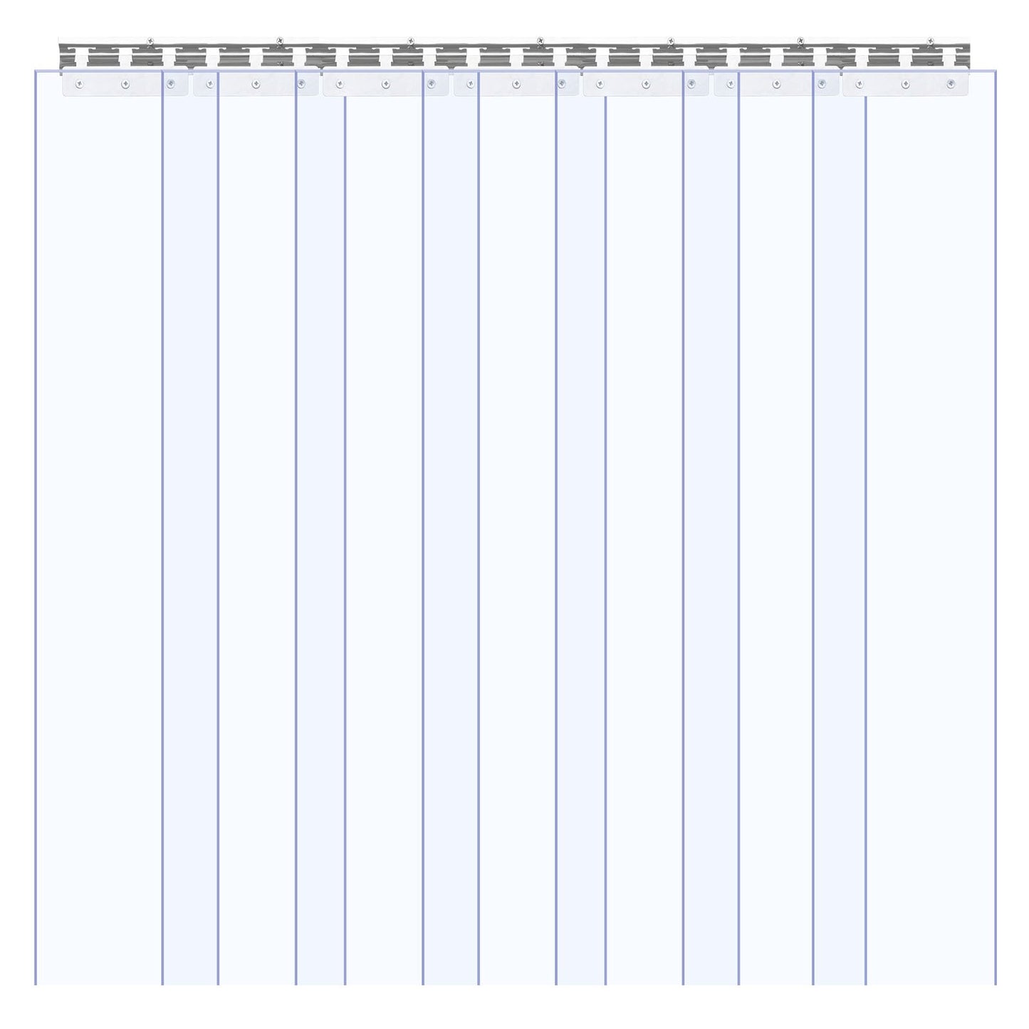 Strip Curtain PVC Door Curtain 106.7x213.4 cm Cooler Freezer Clear Plastic