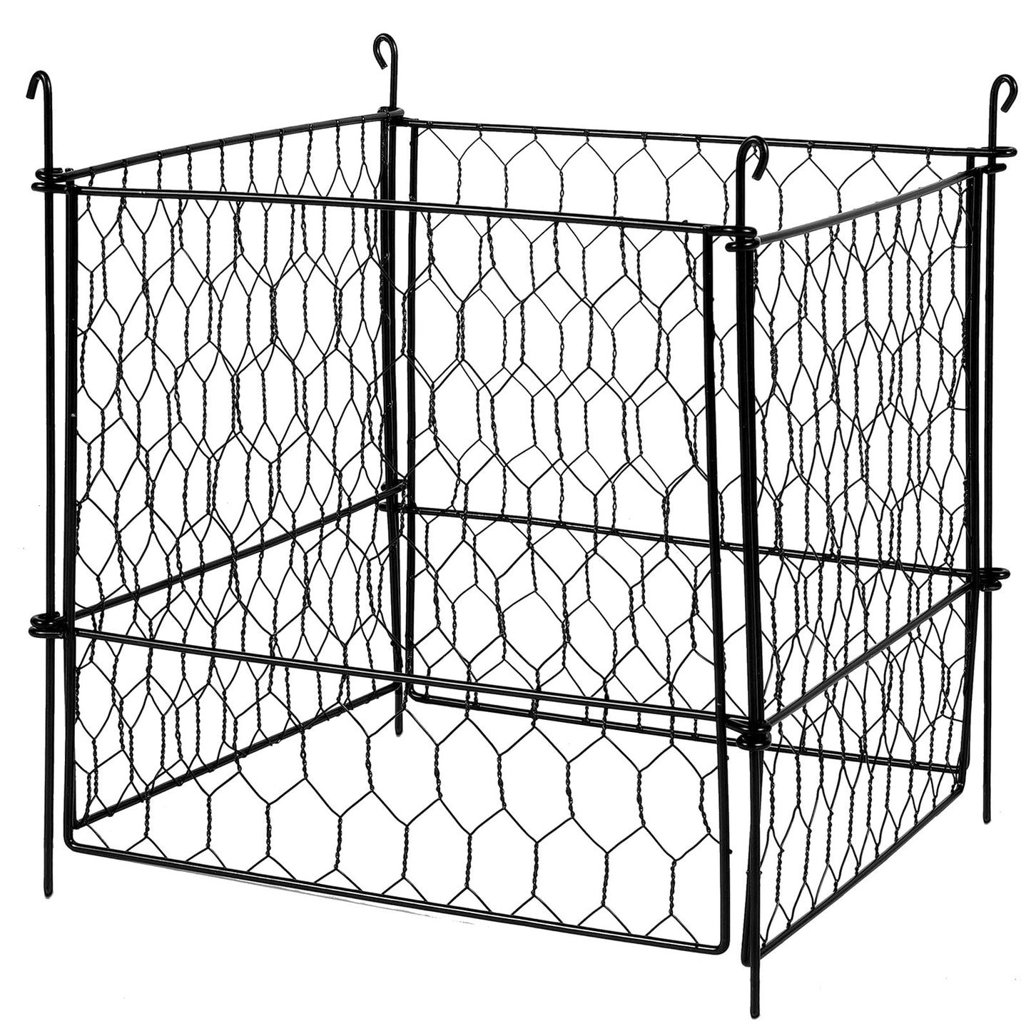 4 Pack Plant Protector from Animals, 13.4'' x 13.4'' Chicken Wire Plant Protector, Plant Cages for Outdoor Plants, Flowers & Vegetables, Keeps Bunny Chicken Squirrels Out, 16pcs Metal Mesh
