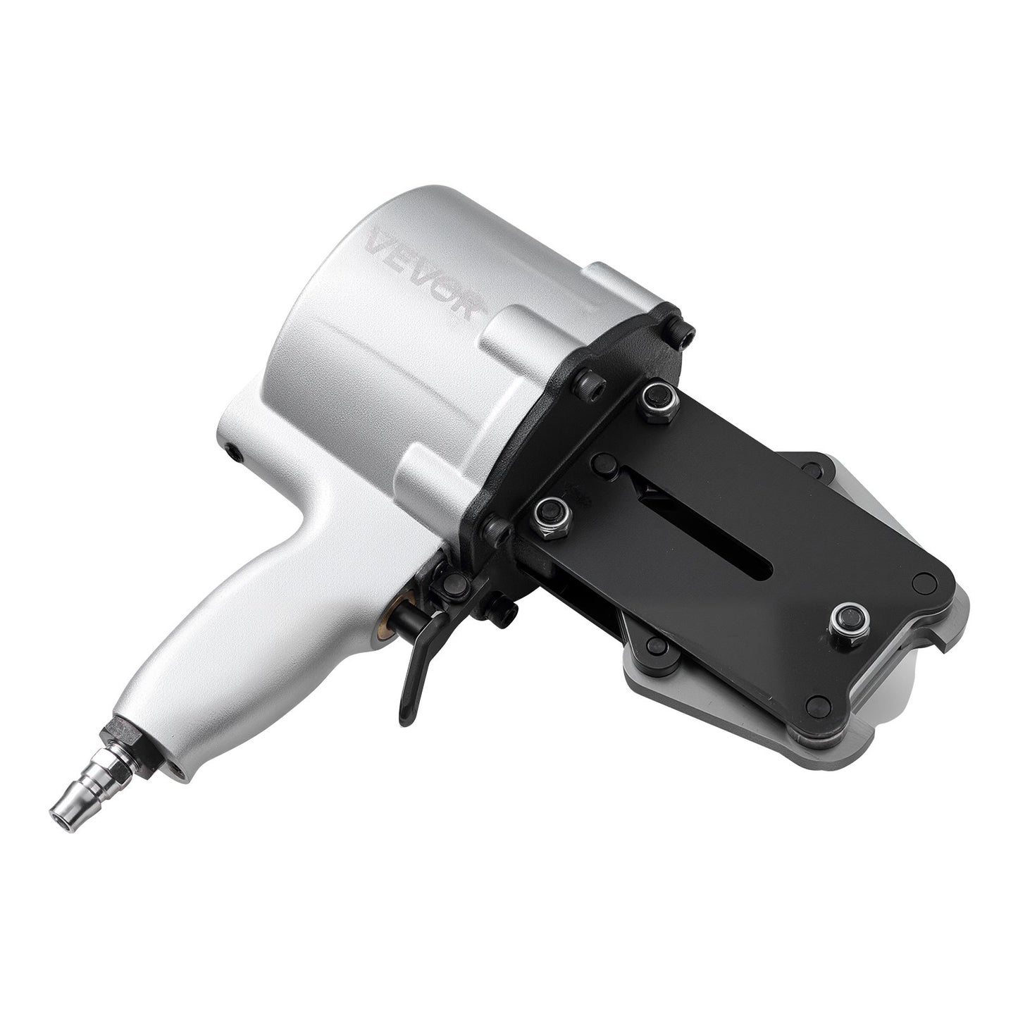 Pneumatisk stålbandningsmaskin, 8500 N spänningskraft, metallbandningsverktyg, spännare och skärförslutare för 32 mm breda metallband, kraftig delad balpress för höghållfast förpackning