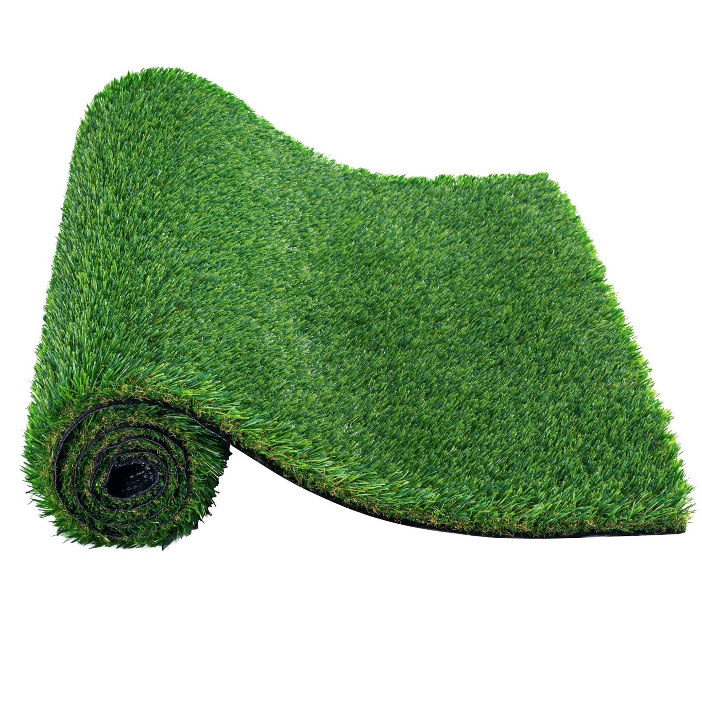 Artifical Grass, 5 x 10 ft Rug Green Turf, 1.38"Fake Door Mat Outdoor Patio Lawn Decoration, Easy to Clean with Drainage Holes, Perfect For Multi-Purpose Home Indoor Entryway Scraper Dog Mats