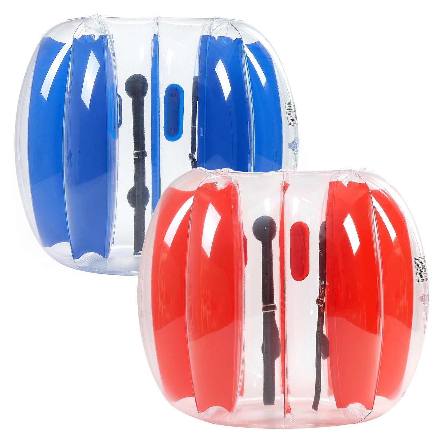 Inflatable Bumper Balls 2-Pack, 4FT/1.2M Body Sumo Ball, Durable Thick PVC Human Hamster Bubble Knocker for Outdoor Sports Team Gaming Play, Bopper Toy for Garden Yard Park, Red & Blue