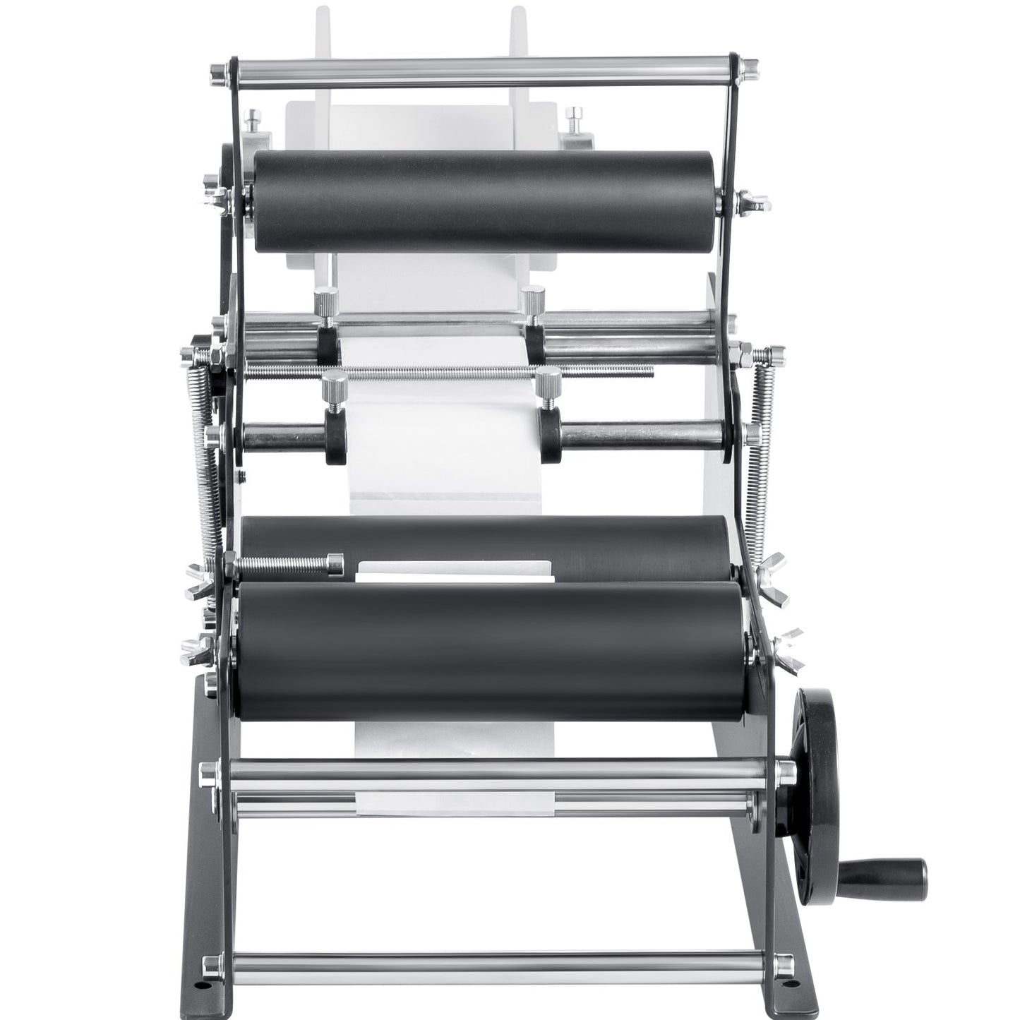 Manual Round Labeling Machine, 15-20pcs/min, Bottle Label Applicator for Round Bottles, Adjustable Manual Round Bottle Labeler Suitable for Bottle Diameter 1.98-11.99 cm (with Pressing Bar)