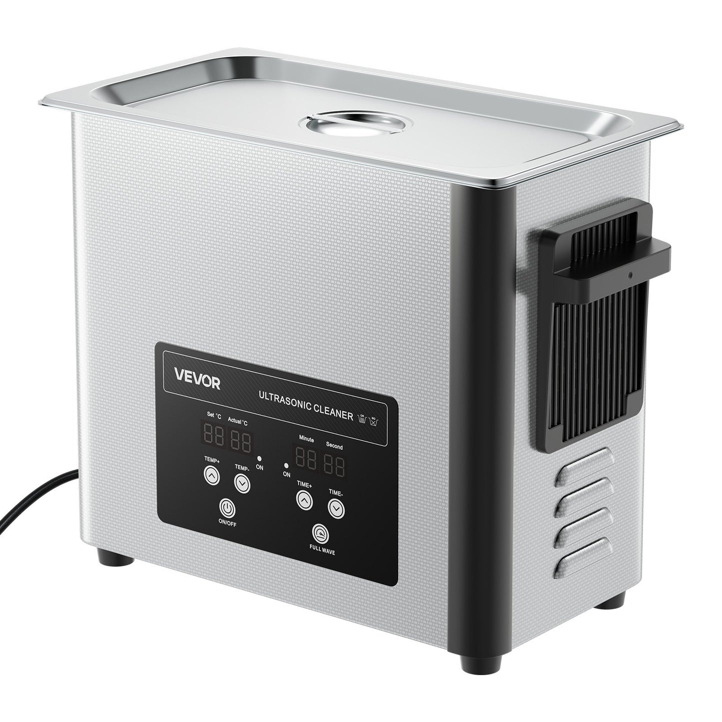 6L Ultrasonic Cleaner, Professional Ultrasonic Cleaner Machine with Cleaning Basket & Digital Display, 120W Stainless Steel 40kHz Cleaning Machine for Watches, Razors, Jewelry, Coins and More