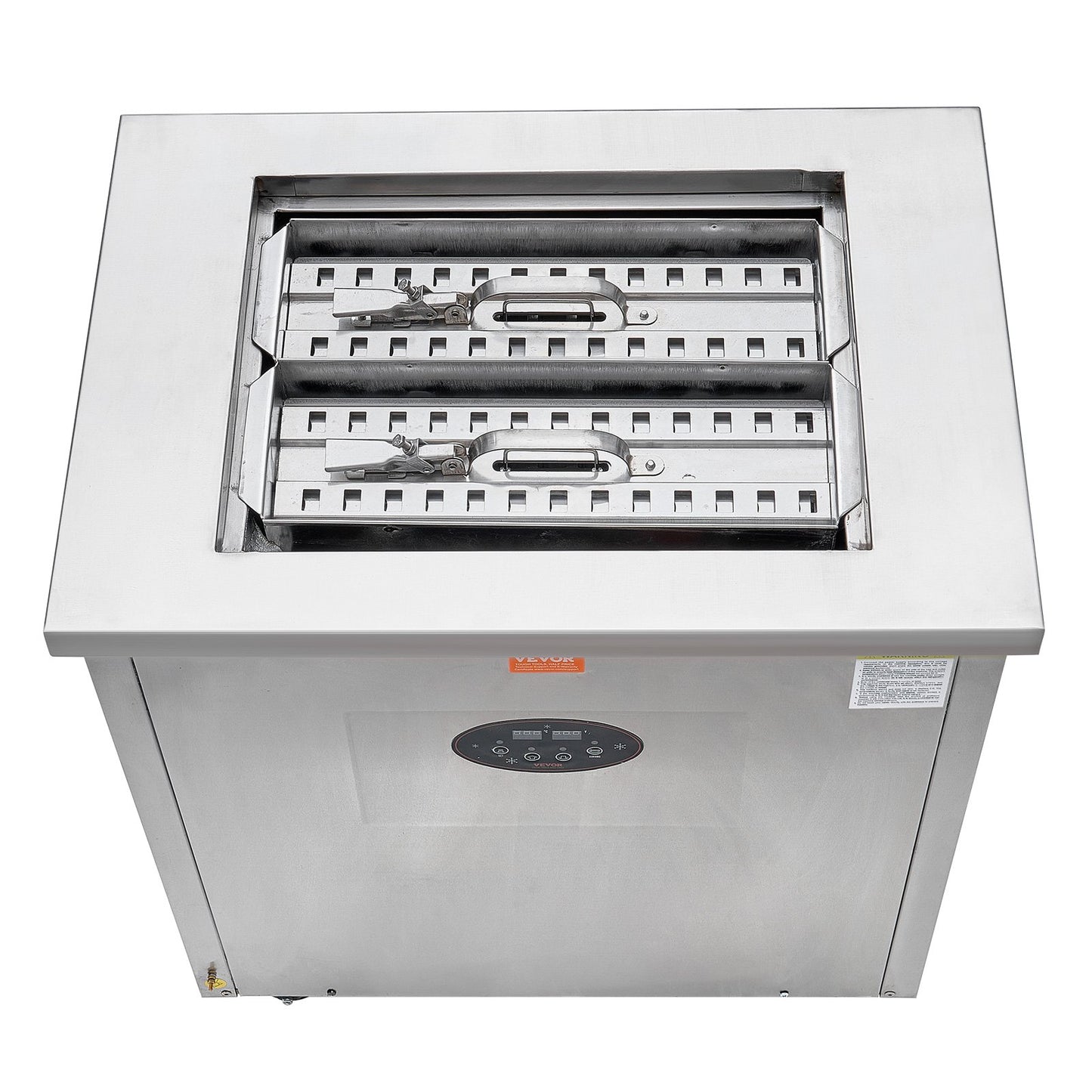 Kommersiell glassmaskin, set med 2 formar - 52 delar isglassmaskin, kommersiell glassmaskin i rostfritt stål, glassmaskin med ispinnar för barer, kaféer, Milktea-butiker (set med 26 former)