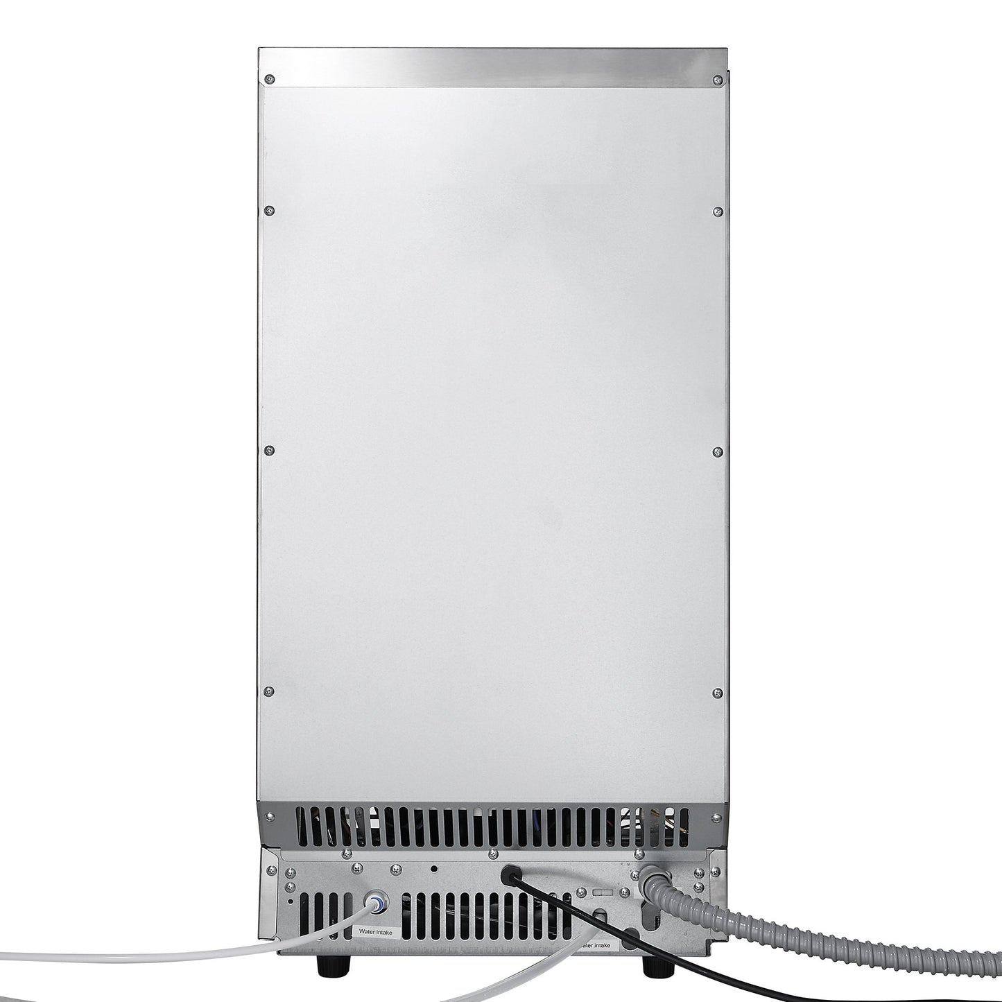 Commercial Ice Maker Machine, 54.43 kg/24h with 12.7kg Storage, 45 Cubes per Cycle, Stainless Steel Freestanding & Under Counter Ice Maker with LED Display & Self-Cleaning, for Bar Restaurant