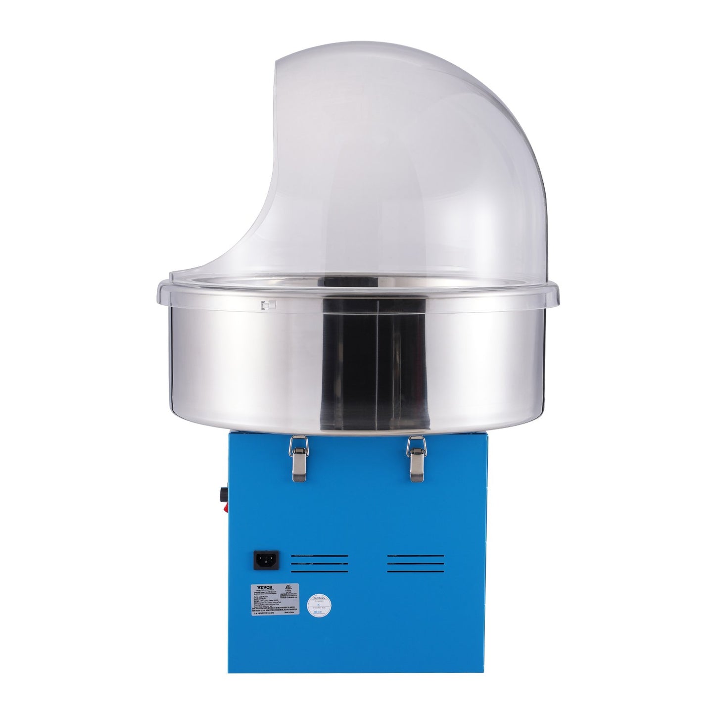 Electric Cotton Candy Machine, 1000W Candy Floss Maker, Commercial Cotton Candy Machine with Cover, Stainless Steel Bowl, Sugar Scoop, Drawer, Perfect for Home Kids Birthday, Family Party, Blue