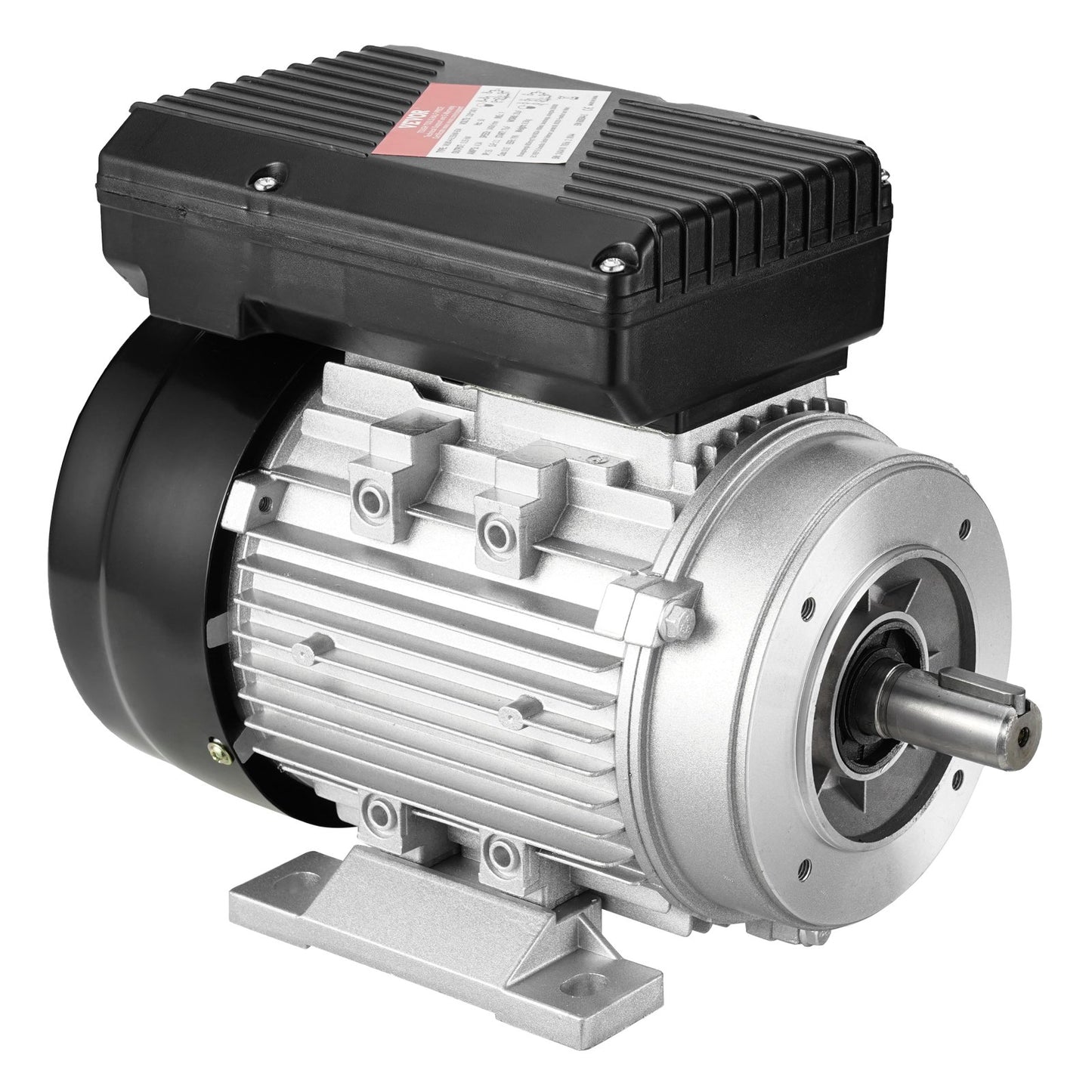 0.55KW Electric Motor 1400 rpm, AC 220~240V 4.5A, 80, B34 Frame, Air Compressor Motor Single Phase, 19mm Keyed Shaft, CW/CCW Rotation for Agricultural Machinery and General Equipment