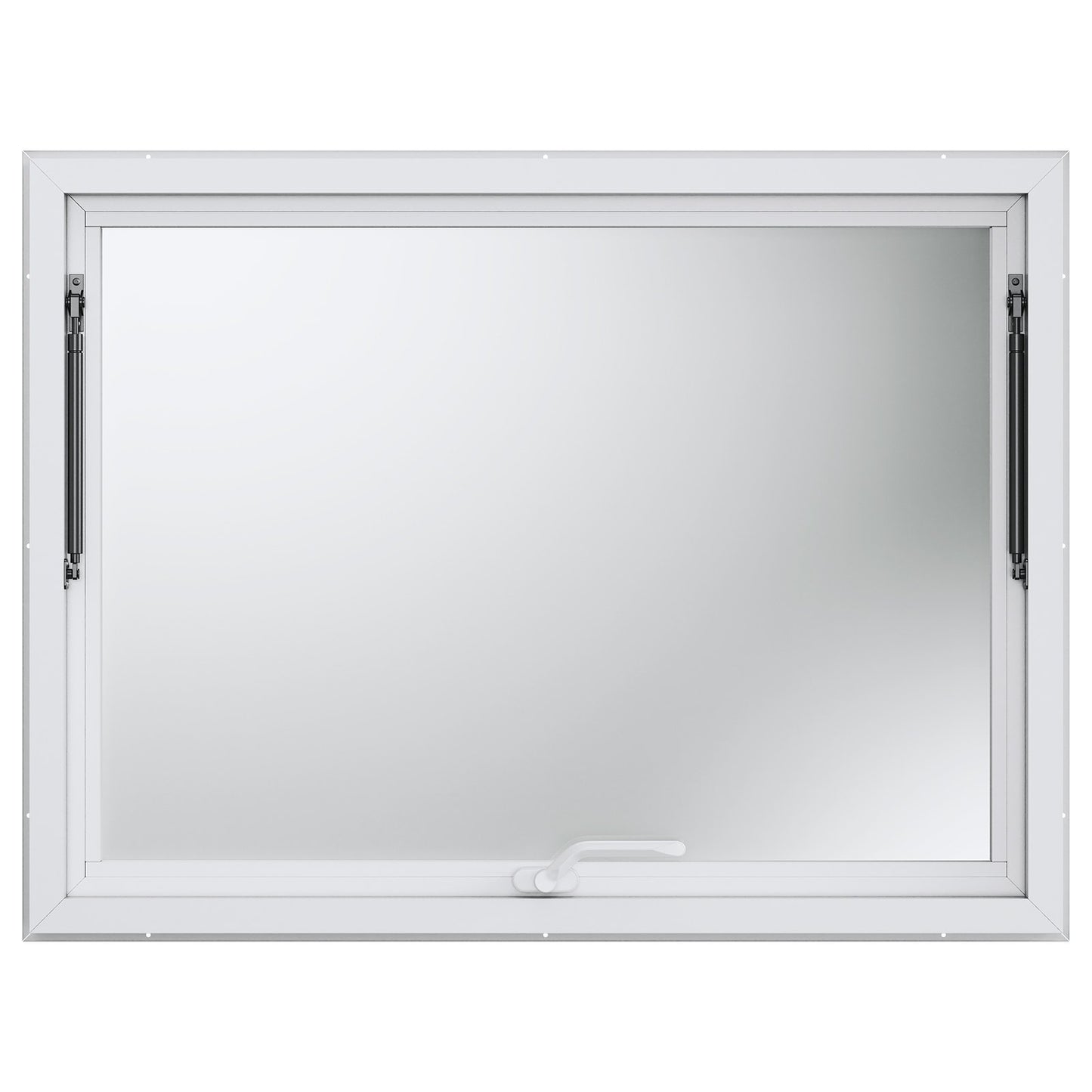Concession Window for Food Truck, 48"x36" Aluminum Alloy Food Truck Service Window, Up to 85 Degrees Stand Serving Window with Awning Door & Drag Hook, for Food Trucks Concession Trailers