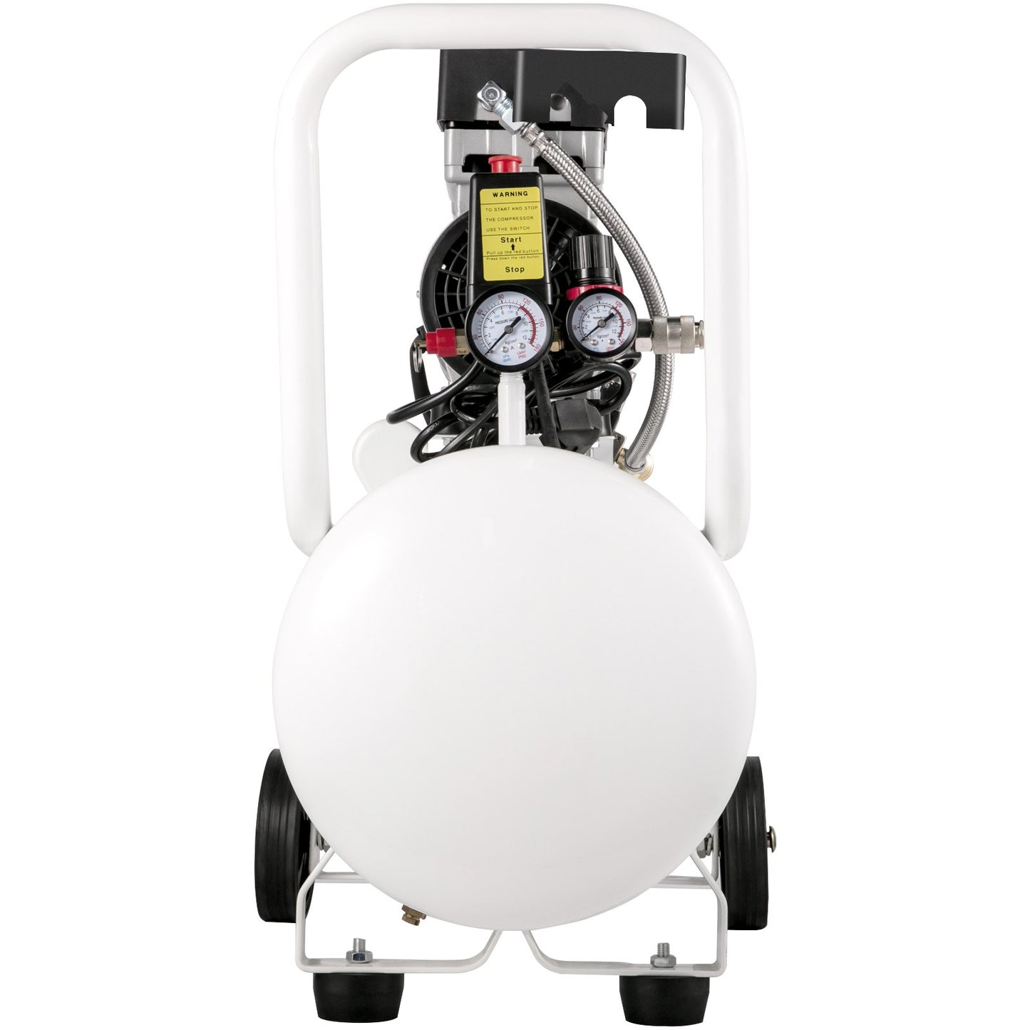 Air Compressor 41.6 L, Ultra Quiet Air Compressor 1 HP, Oil-Free Air Compressor Steel Tank 750W, Portable Air Compressor 8 bar, Ultra Quiet Compressor for Home Repair, Tire Inflation